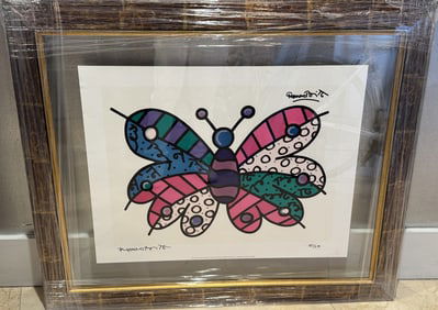 Butterfly by Romero Britto - limited edition - 187 of 270