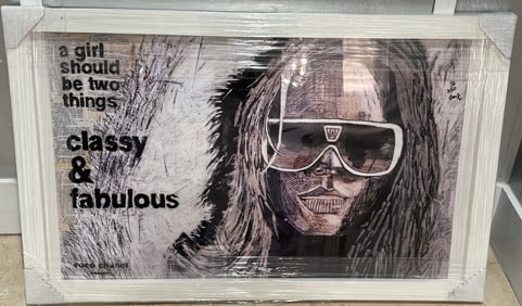 Coco Chanel - Classy and Fabulous by Danor - Framed Artwork