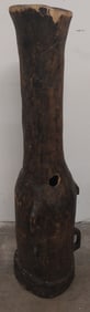 African Hand Carved Jug - needs TLC - 47 in High