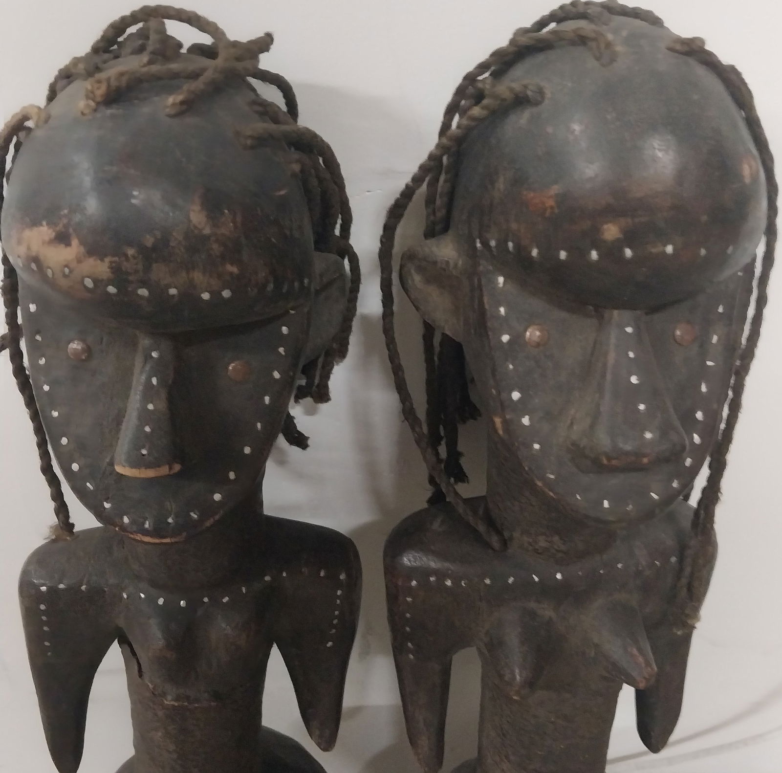 Baule Aise Usu Spirit Statues - male and Female - 22 in Tall (1 of 5)