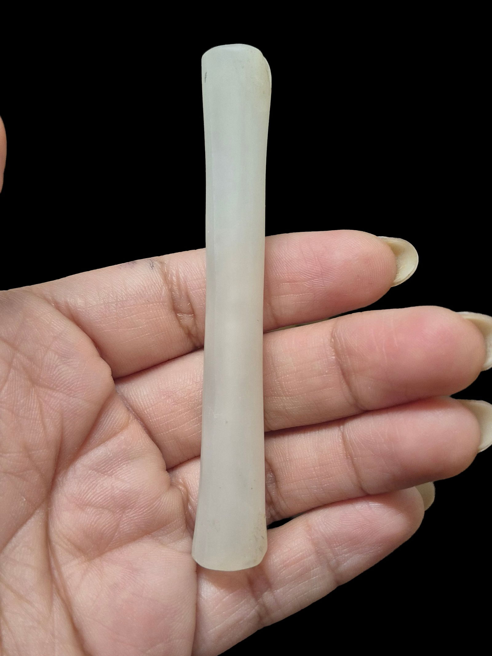 Pre-Columbian Tairona Crystal Quartz Tube Bead (1 of 5)