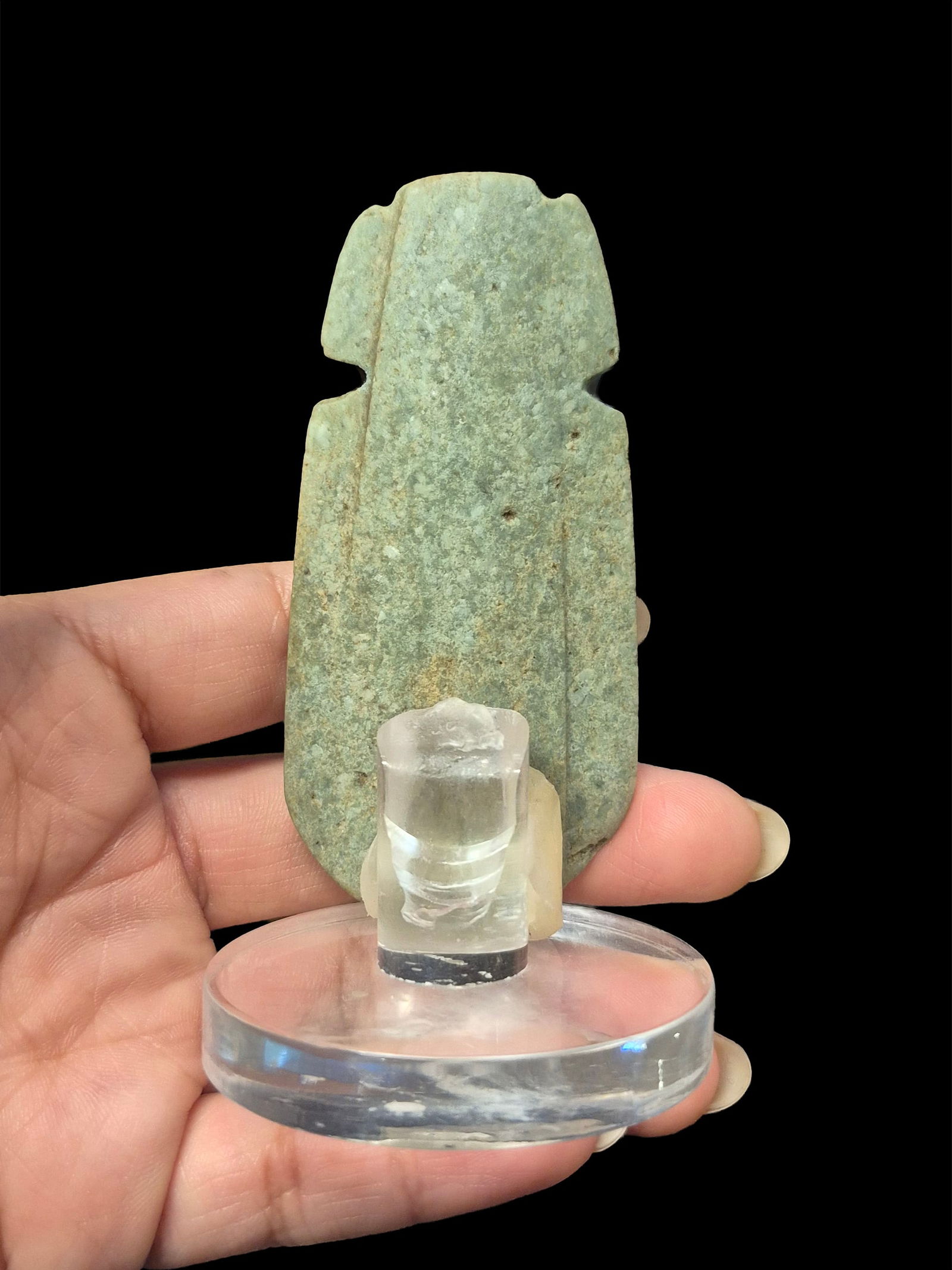 Pre-Columbian Costa Rican Avian Jade Axe God Celt Pendant (1 of 4)