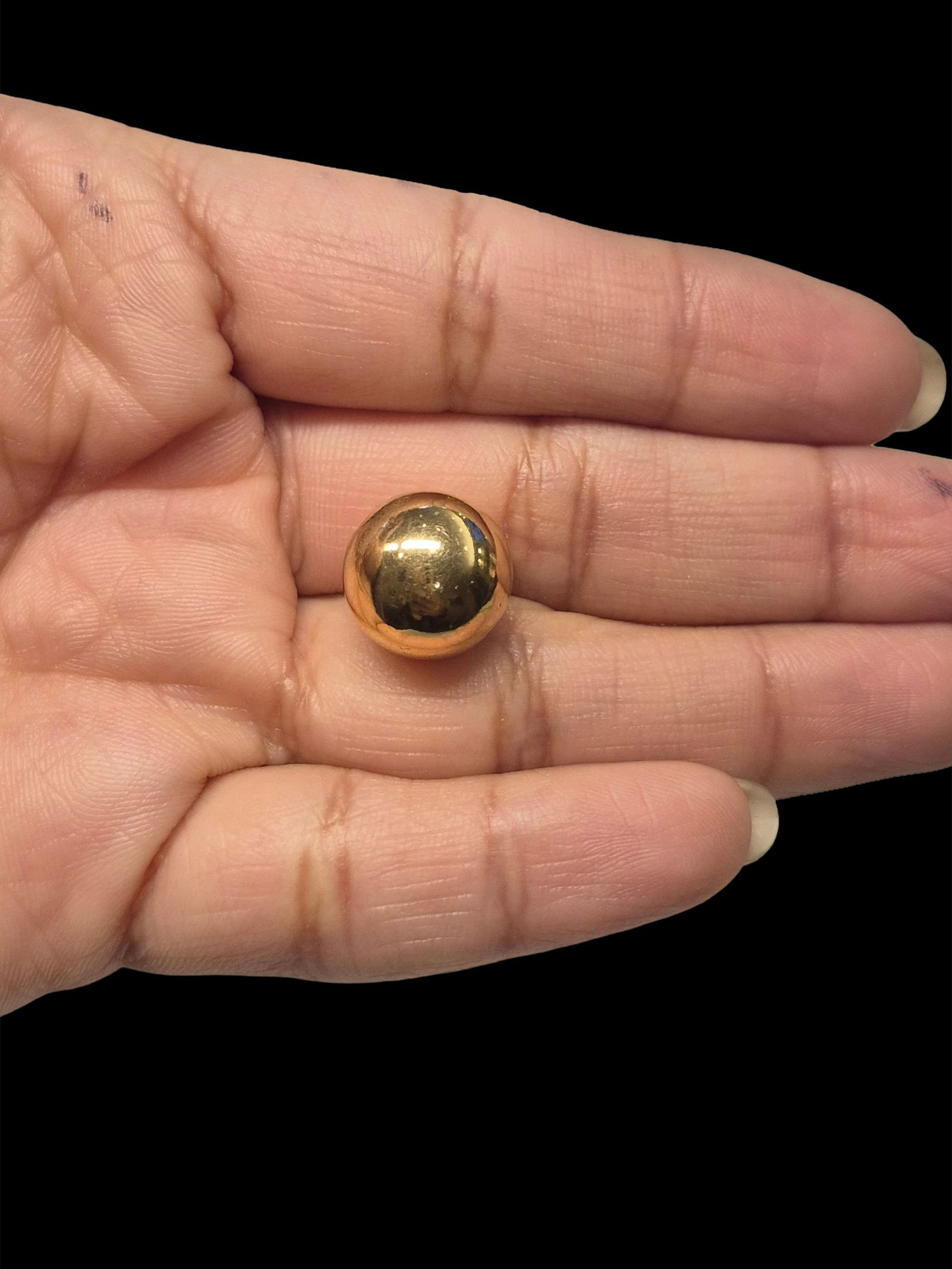 Antique Gold Spacer Bead: .5" Antique Gold Spacer Bead, 14-karat, 2.4g