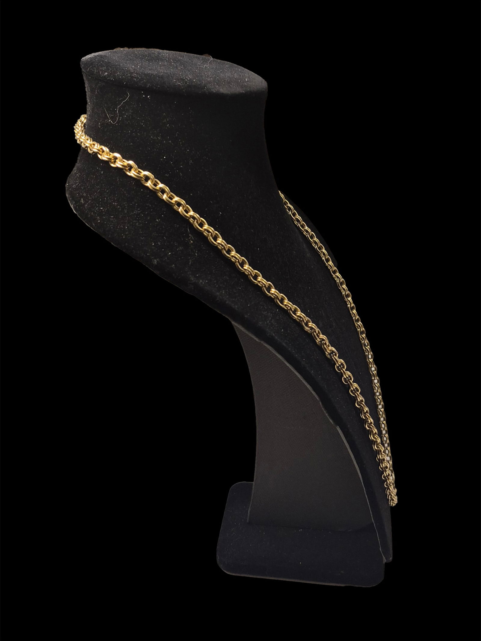 Antique Gold Filled Necklace: 14.75" Antique Gold Filled Necklace, 53.6g, 14.75" Drop Length