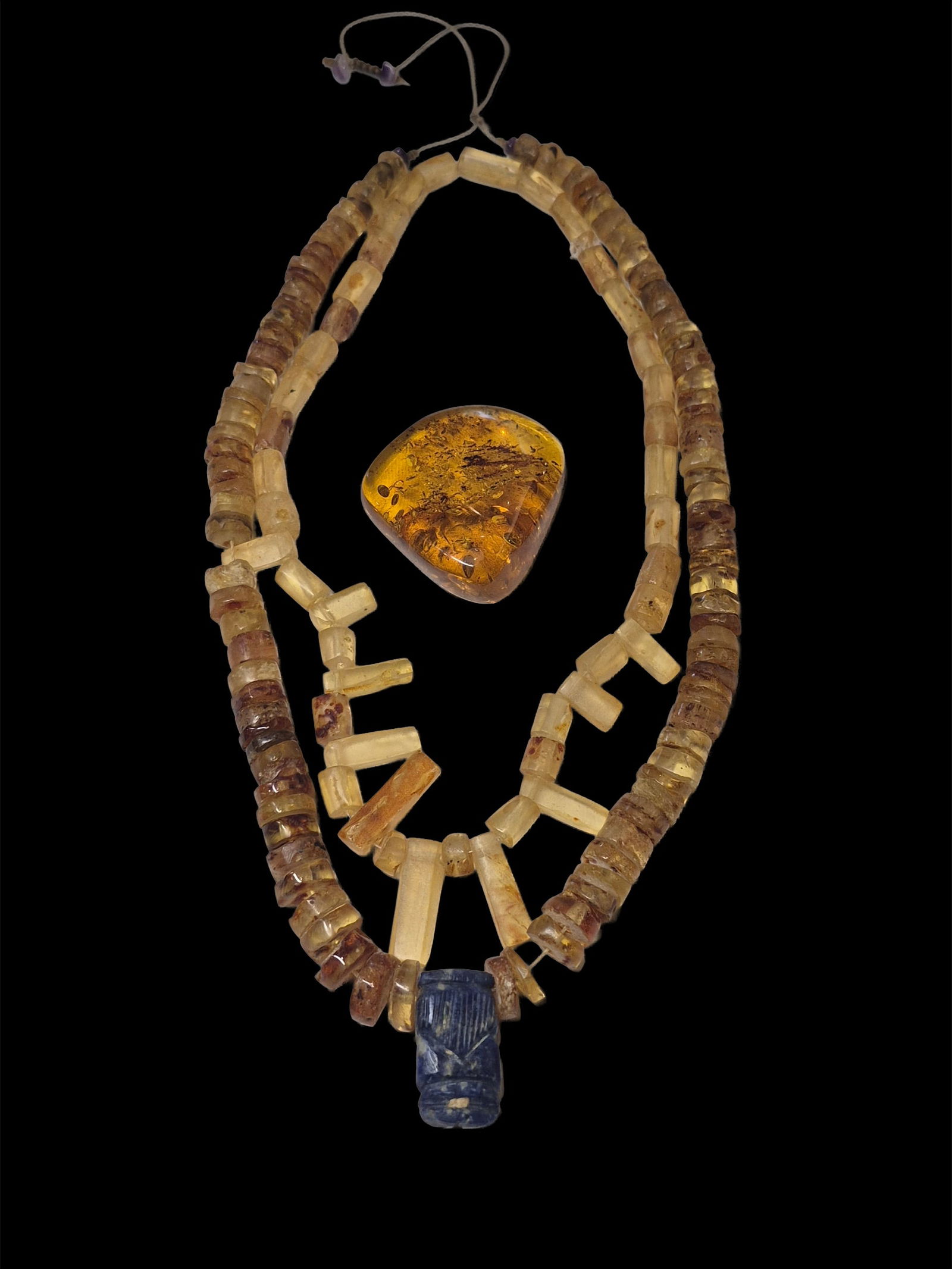 Pre-Columbian Style Amber Neckalces and Large Andes Mountain Amber Stone (1 of 5)
