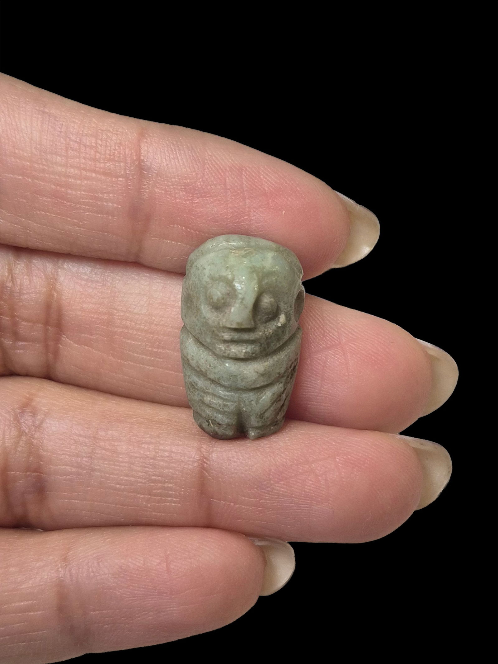 Pre-Columbian Mixtec Penate Jadiete Jade Pendant (1 of 5)