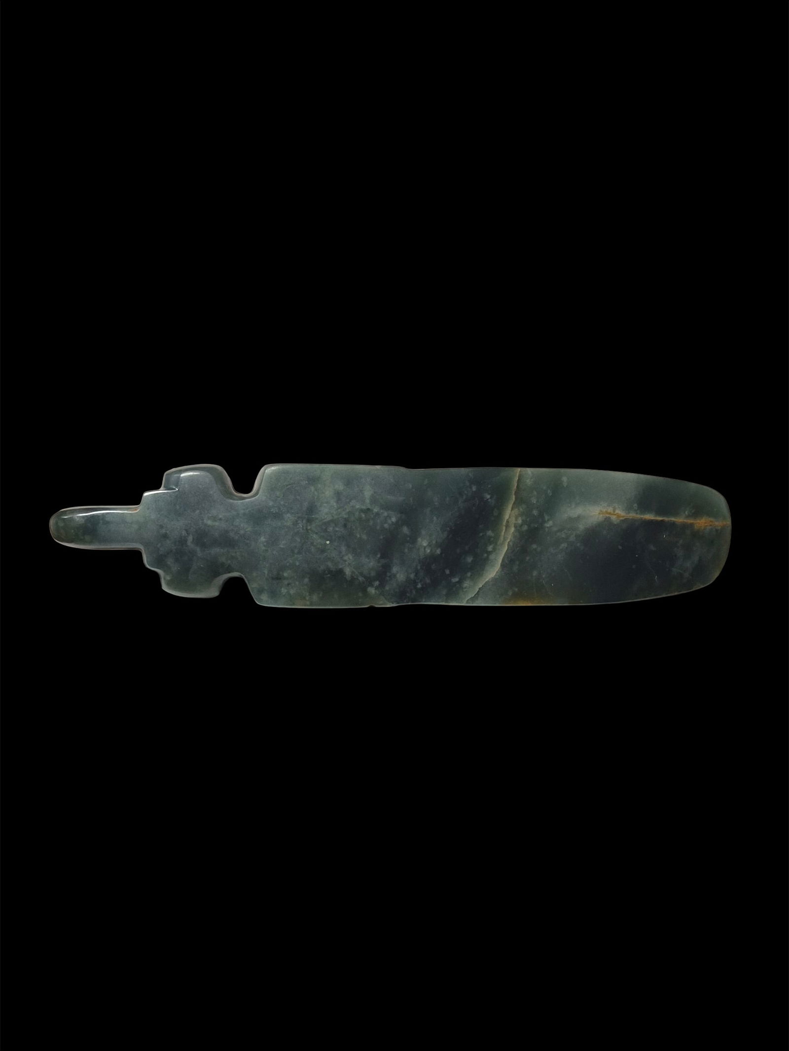 Pre-Columbian Blue Jadeite Jade Avian Axe God, Costa Rica (1 of 6)