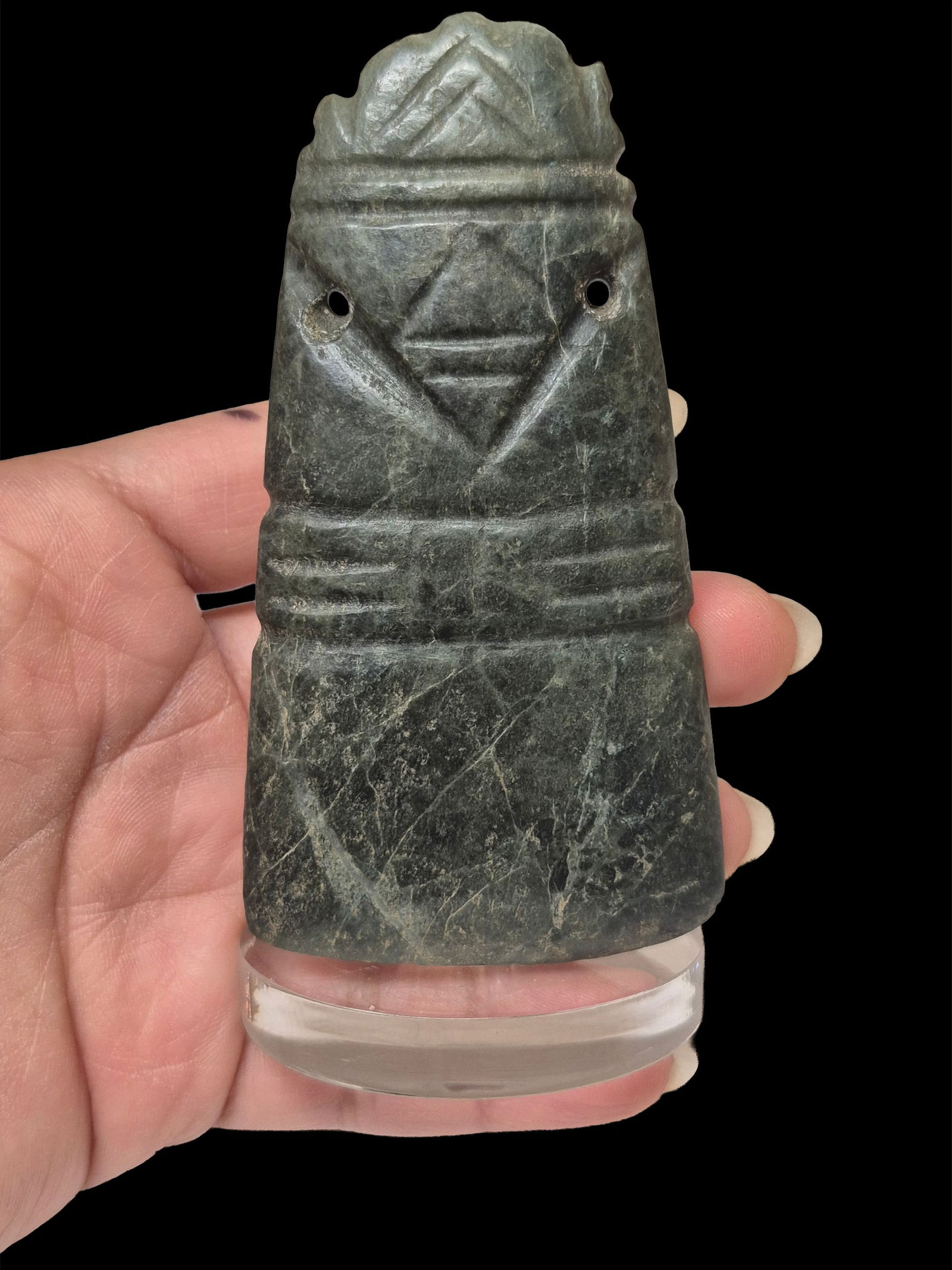 Pre-Columbian Costa Rican Jade Avian Axe God (1 of 4)