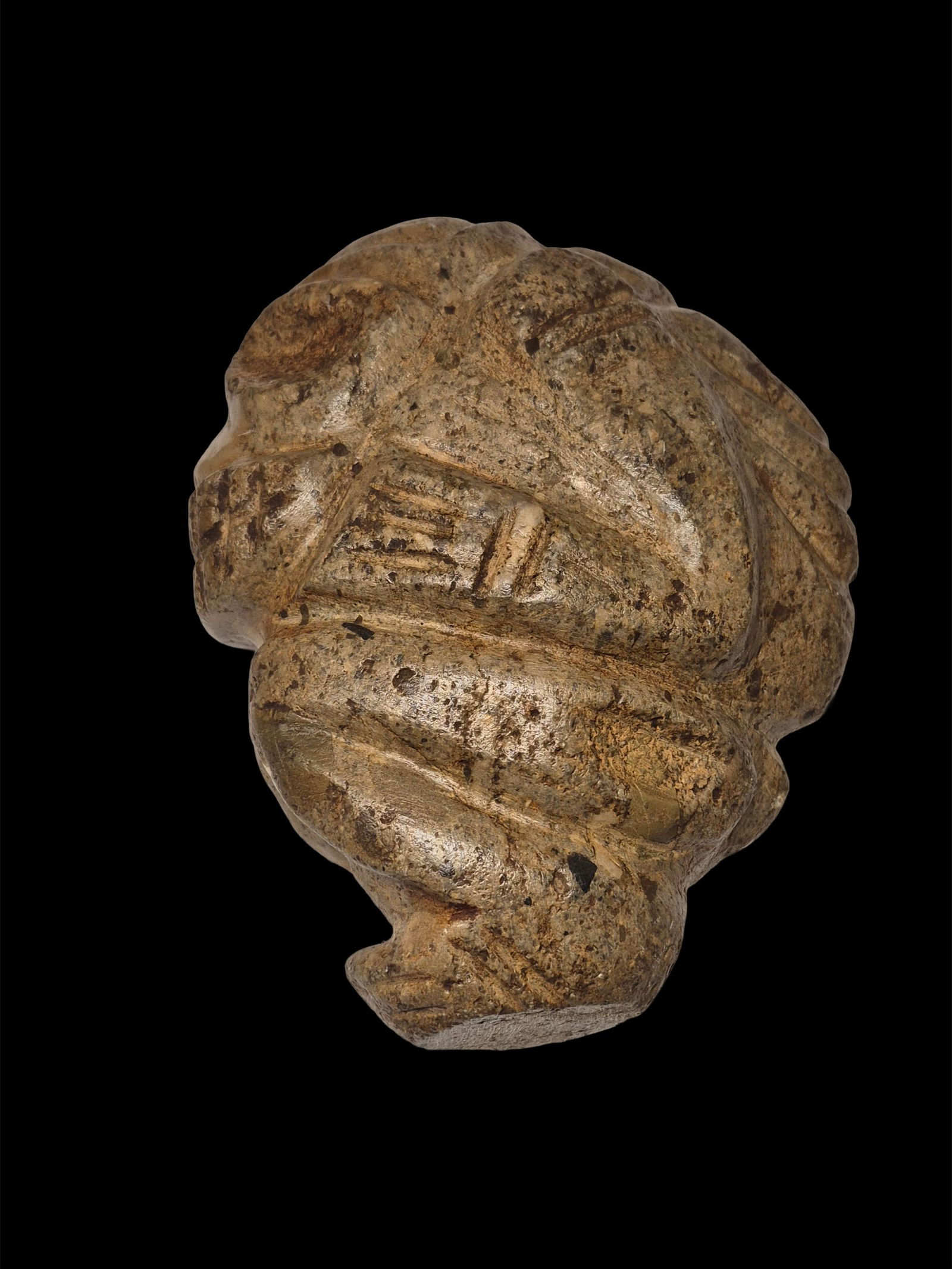 Pre-Columbian Taino Stone Carved Zemi Figure (1 of 3)