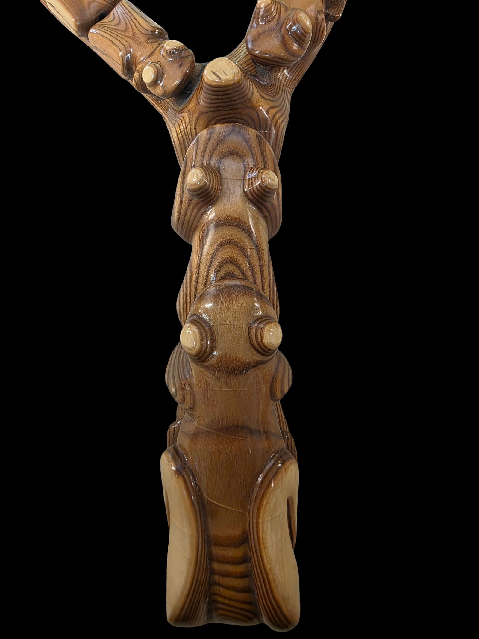 Handcarved Frog Slingshot Folk Art, Tom Schmidt (1 of 9)