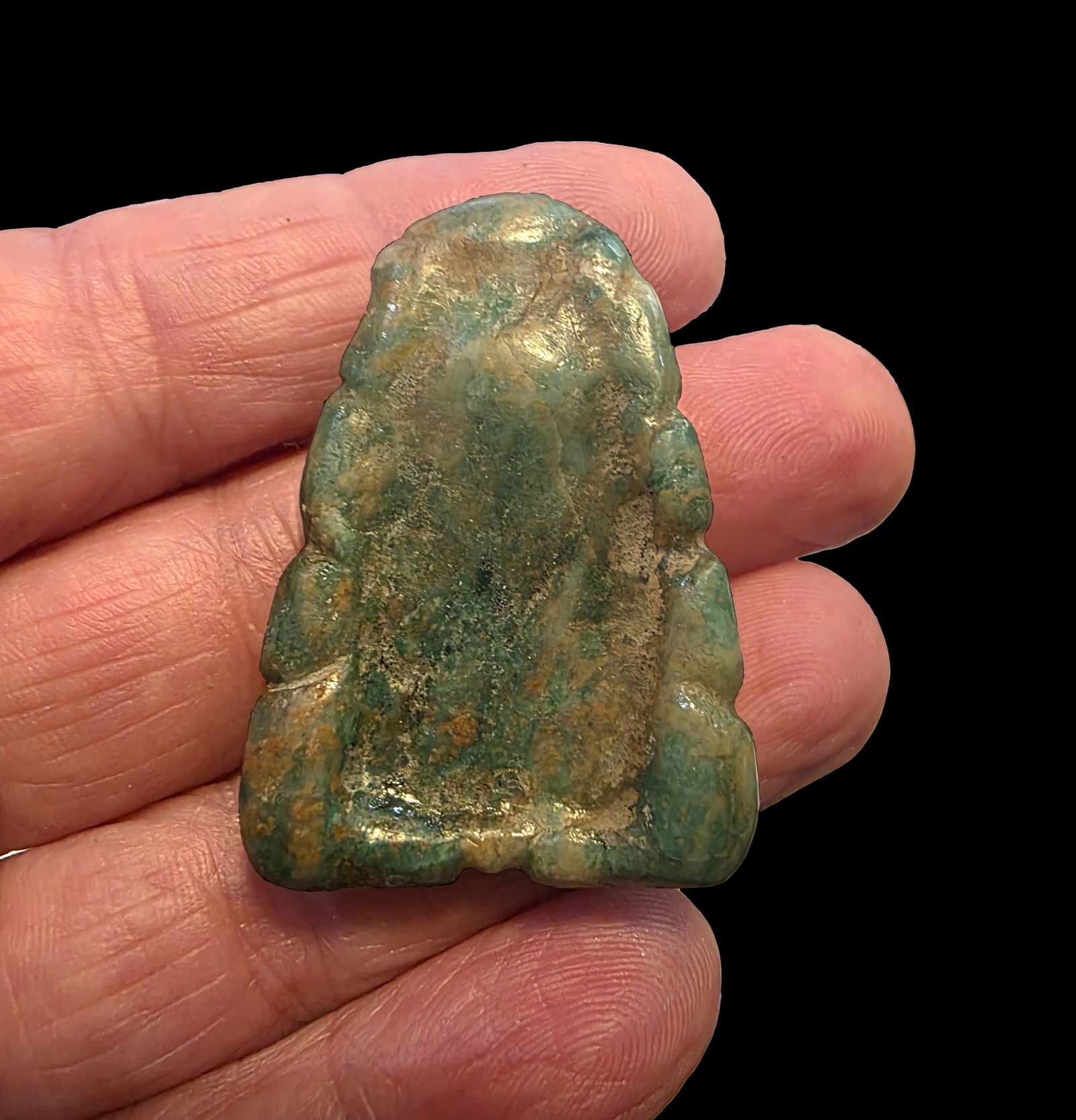 Pre-Columbian Jade Mayan Lord Pendant? (1 of 6)