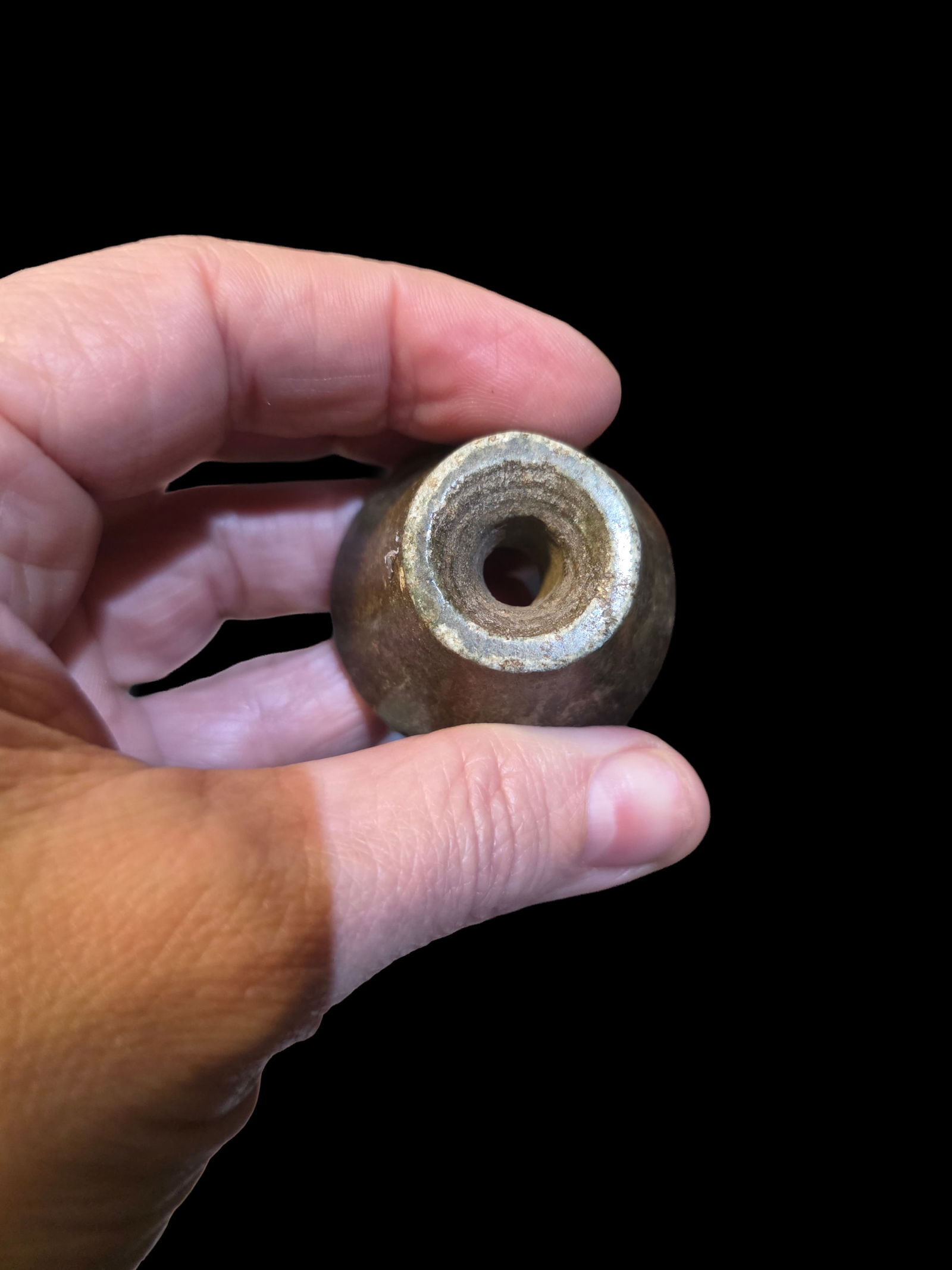 Pre-Columbian Mayan Jade Ear Spool (1 of 3)