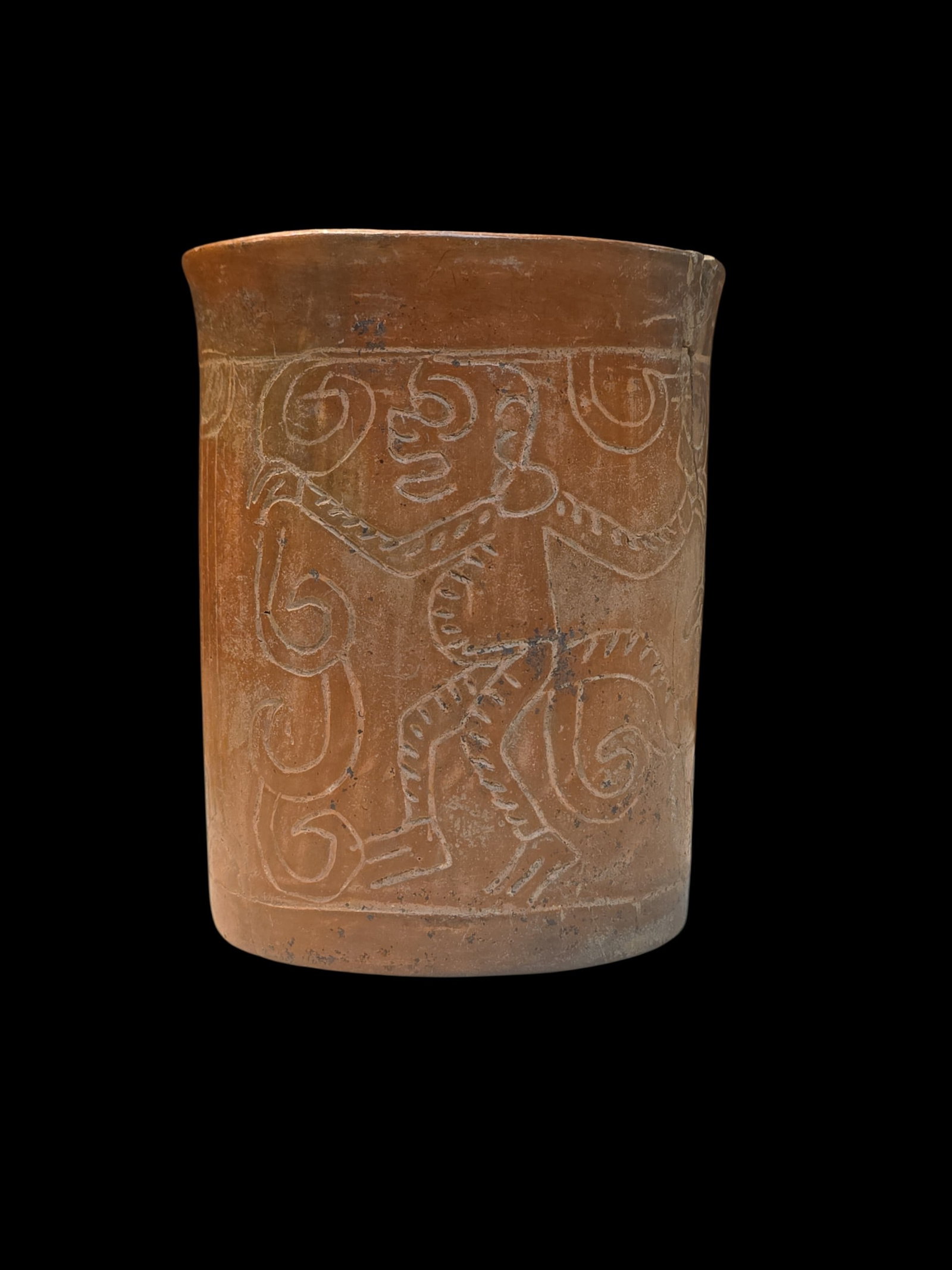 Pre-Columbian Mayan Cylinder Late Classic Period (1 of 6)