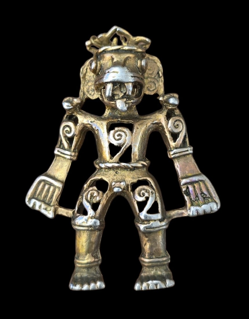 Pre-Columbian Style Shaman Warrior Pendant (1 of 4)