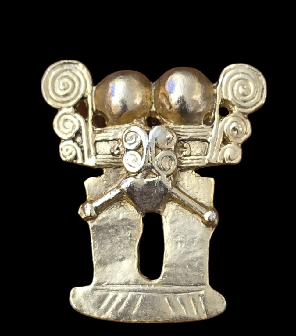 Pre-Columbian Style Deity Figure Pendant (1 of 3)