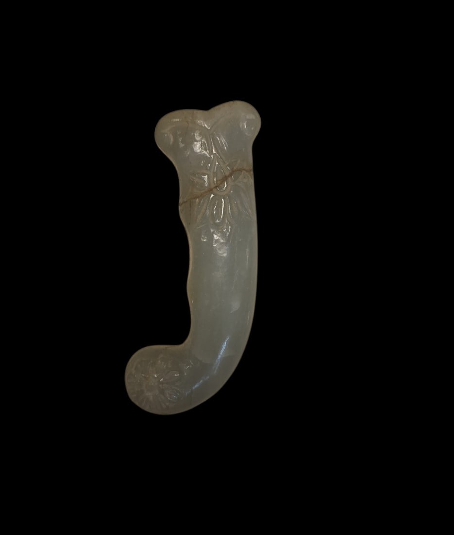 Ancient Chinese Jade Dagger Handle, Nephrite Jade - 2
