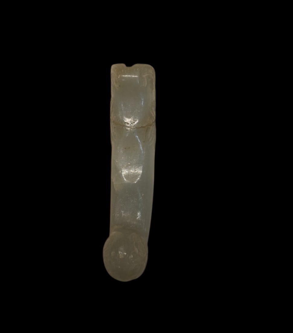 Ancient Chinese Jade Dagger Handle, Nephrite Jade - 4