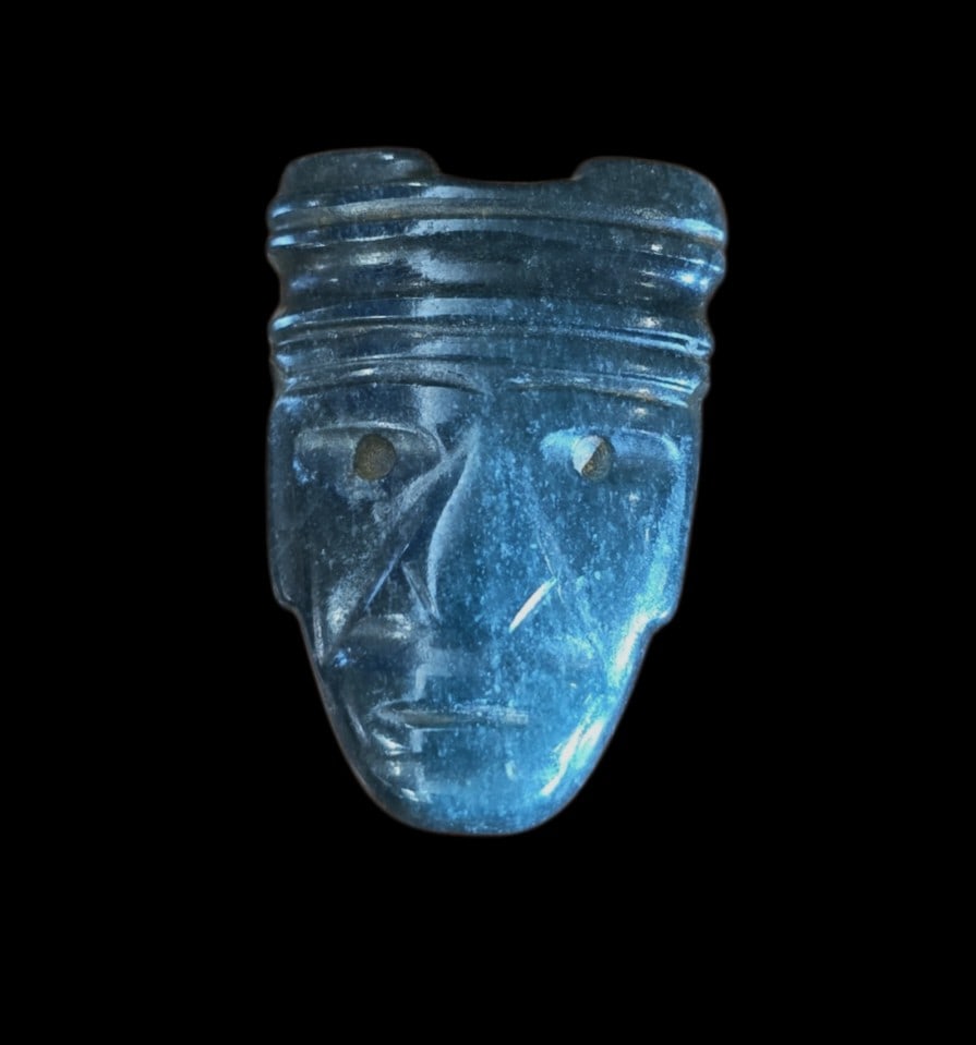 Pre-Columbian Jade Maskette Pendant, Costa Rica (1 of 5)