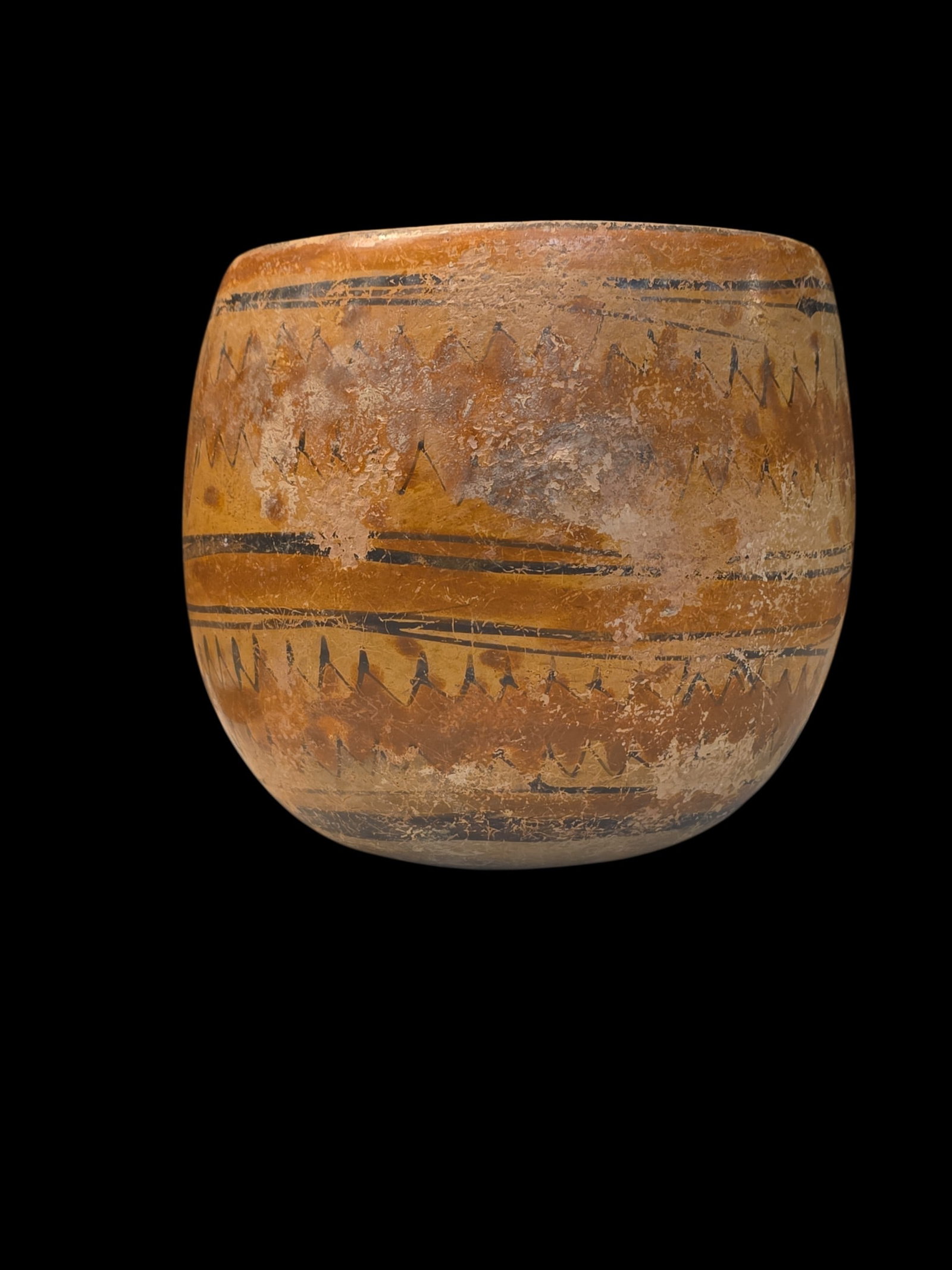 Pre-Columbian Mayan Painted Pottery Vase (1 of 4)