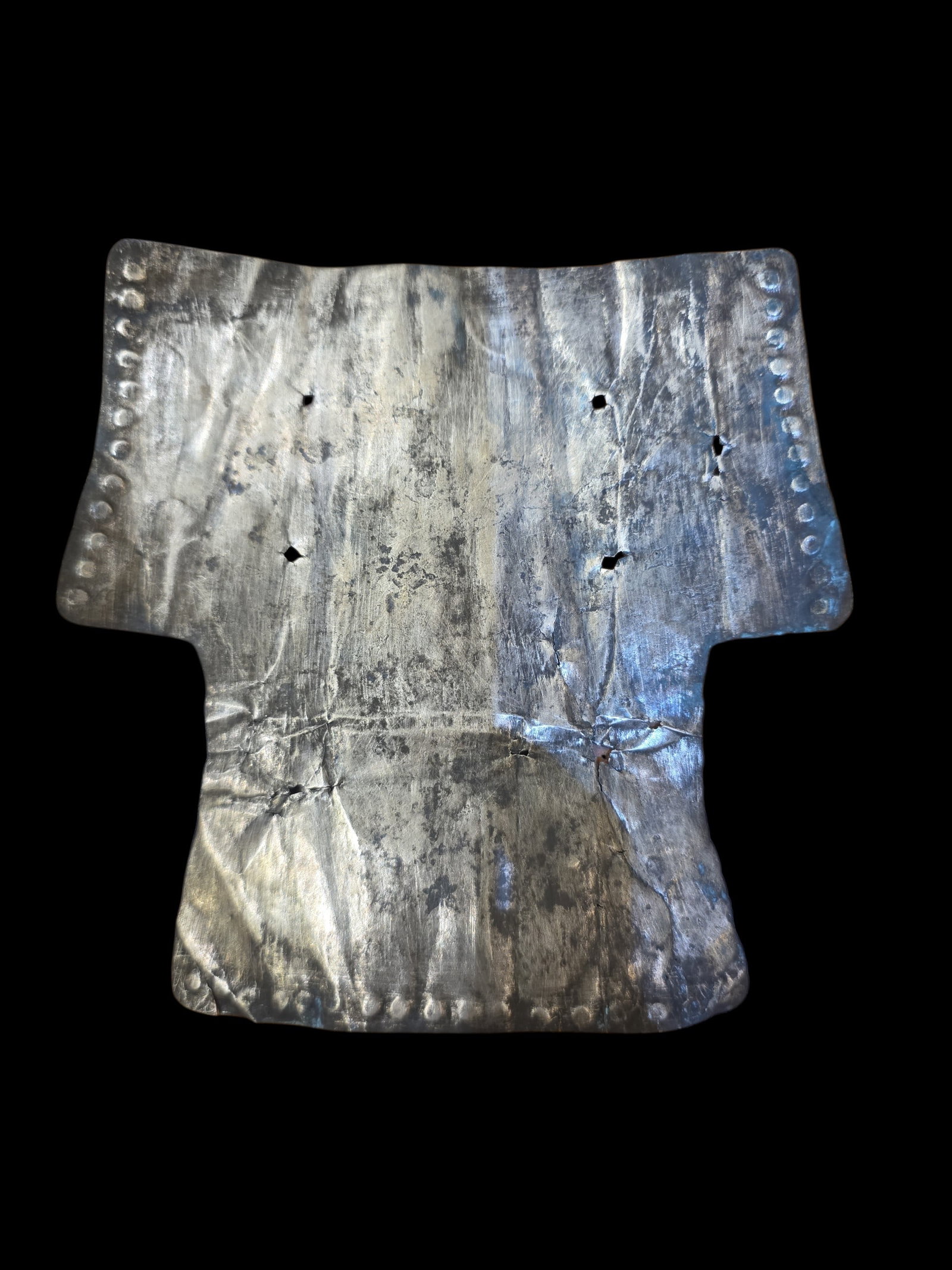 Pre-Columbian Silver Chimu Pectoral (1 of 3)