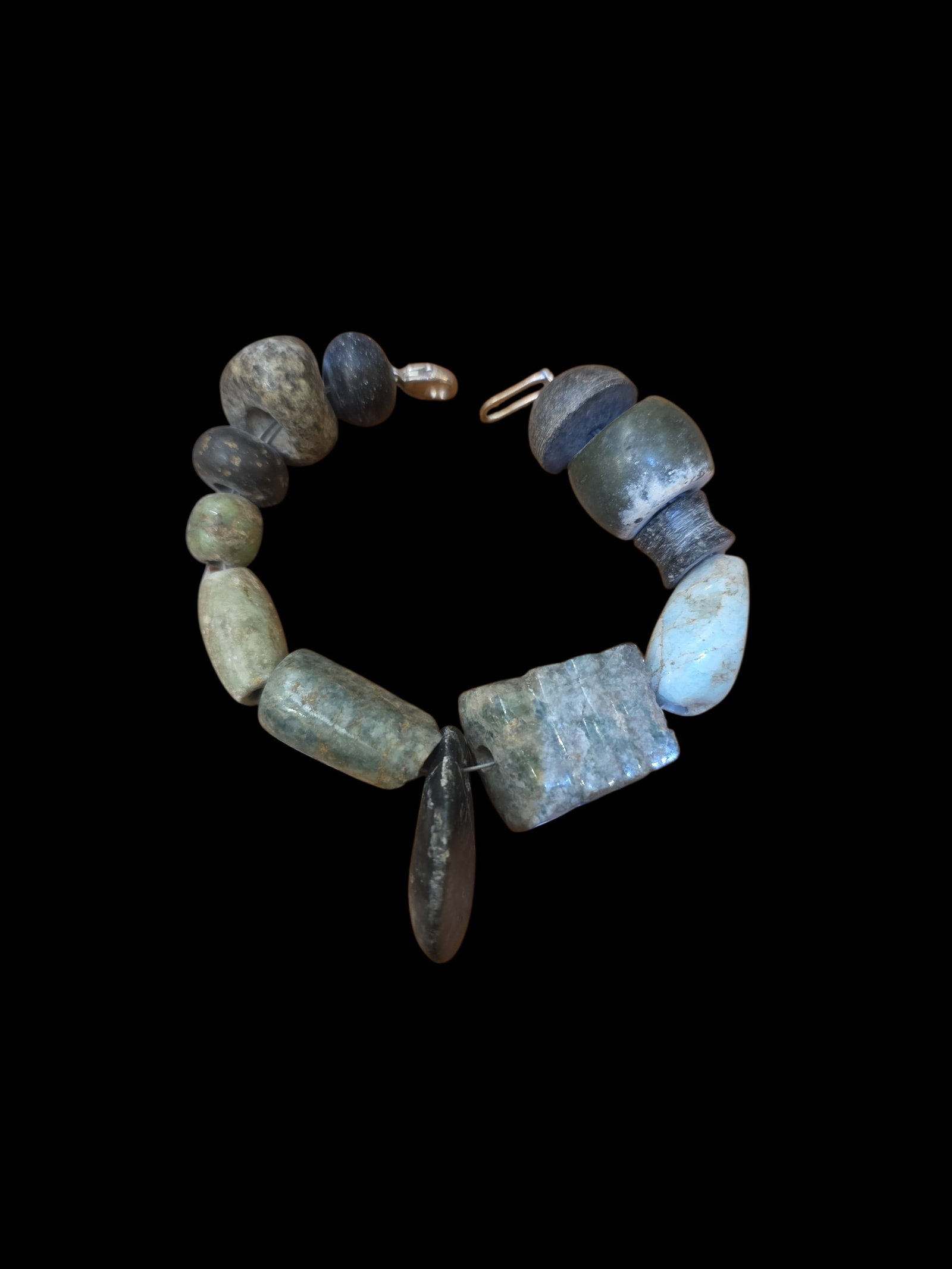 Pre-Columbian Jade Beaded Bracelet, Mayan (1 of 3)