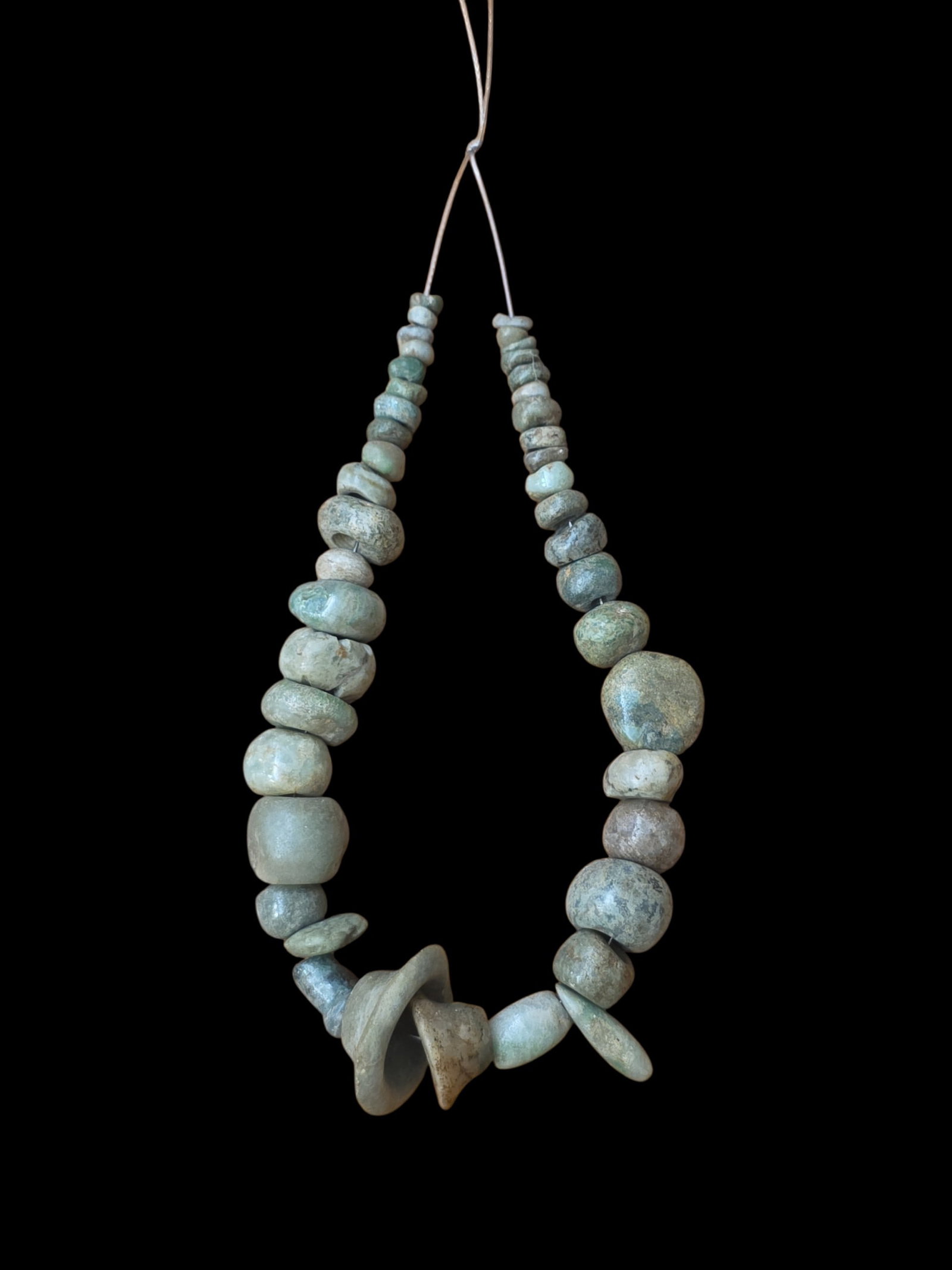 Pre-Columbian Mayan Jade Bead Collection (1 of 2)