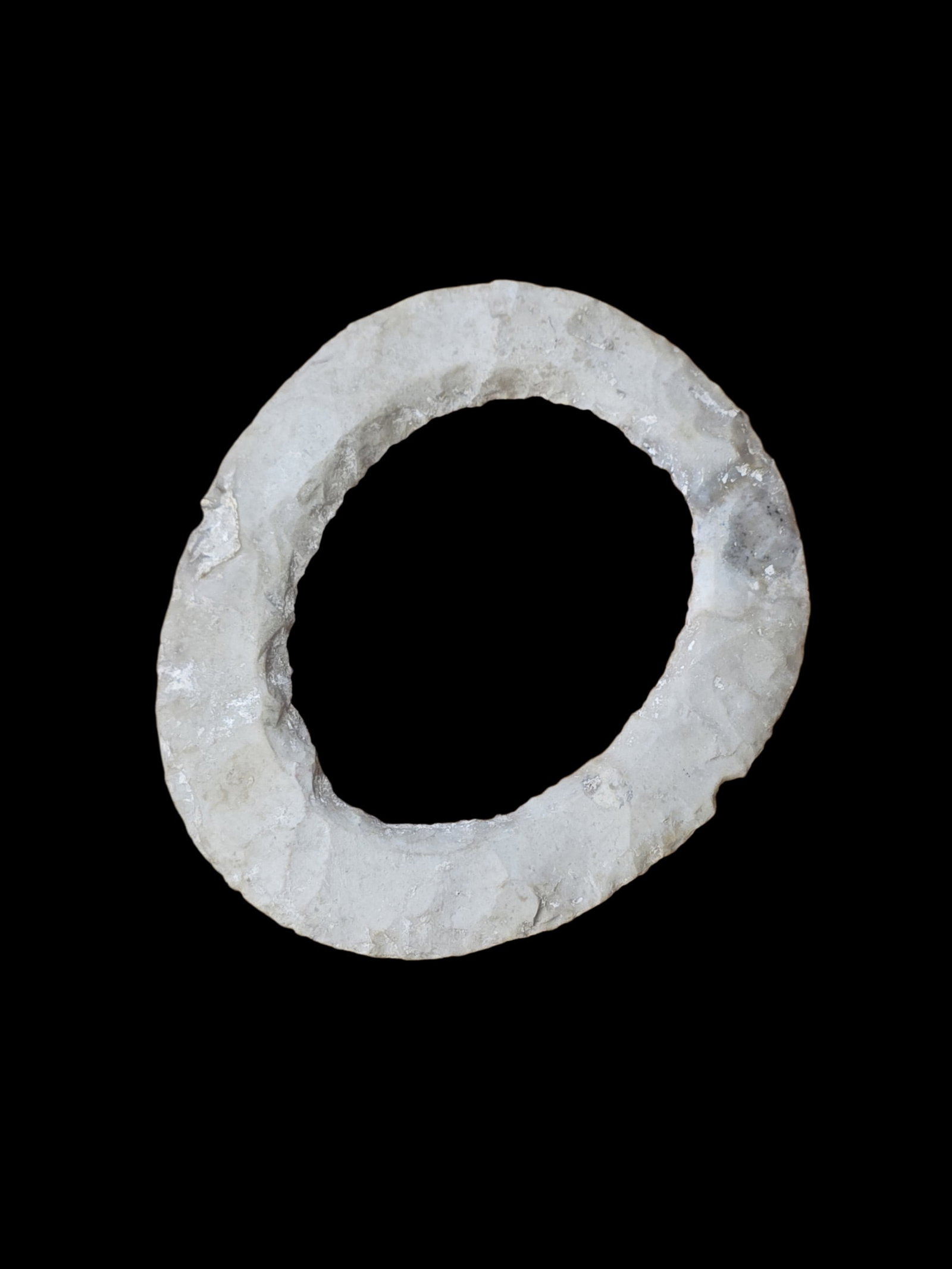 Pre-Columbian Mayan Flint Knapped Ceremonial Ring (1 of 3)