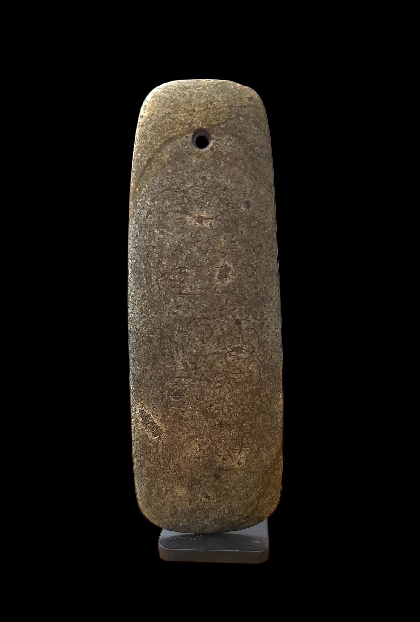 Pre-Columbian Mayan Ceremonial Glyph Celt (1 of 4)