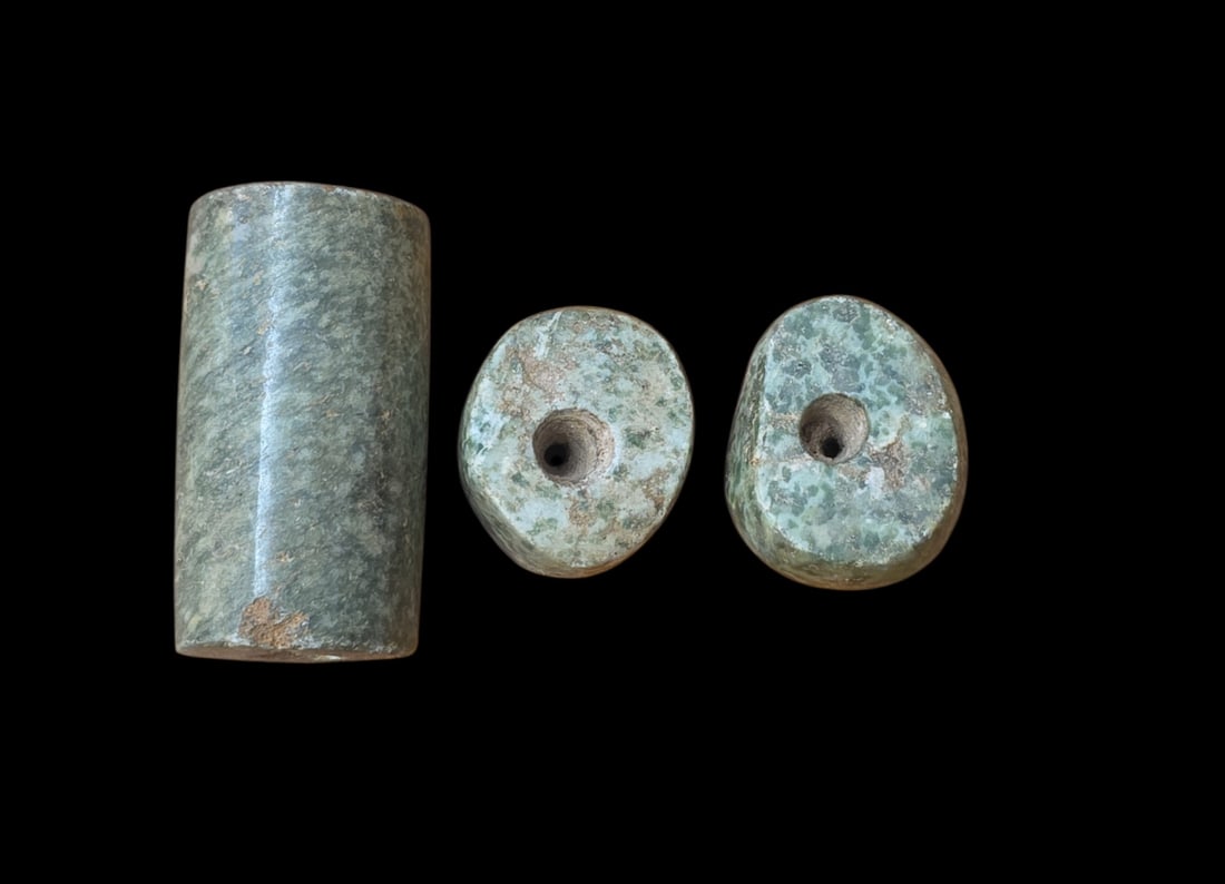 Pre-Columbian Assorted Jade Beads Mayan (1 of 3)