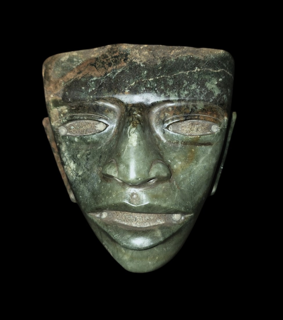Pre-Columbian Olmec Jade Mask (1 of 6)