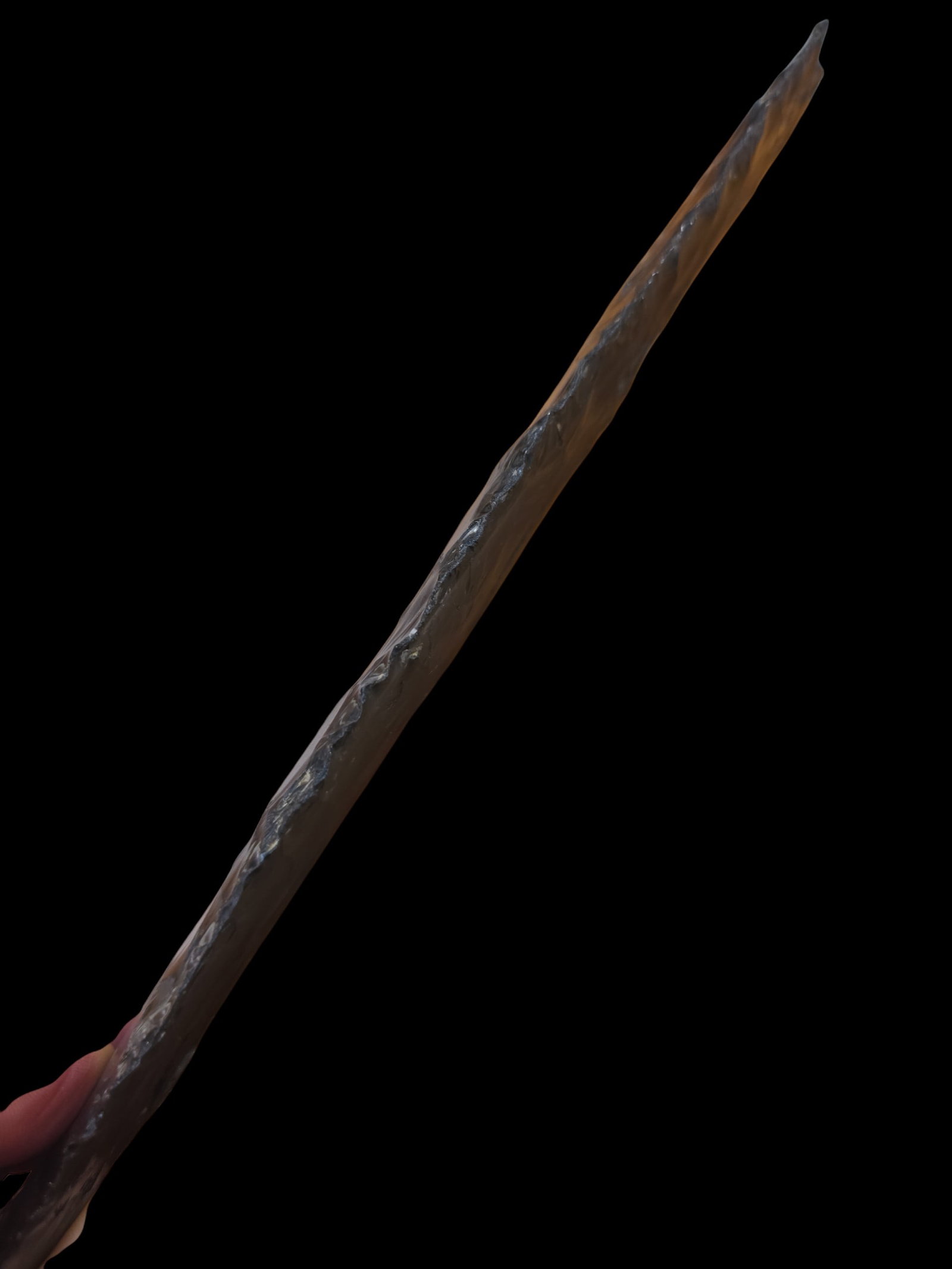 Monumental Obsidian Wealth Blade Ancient Native American - 4