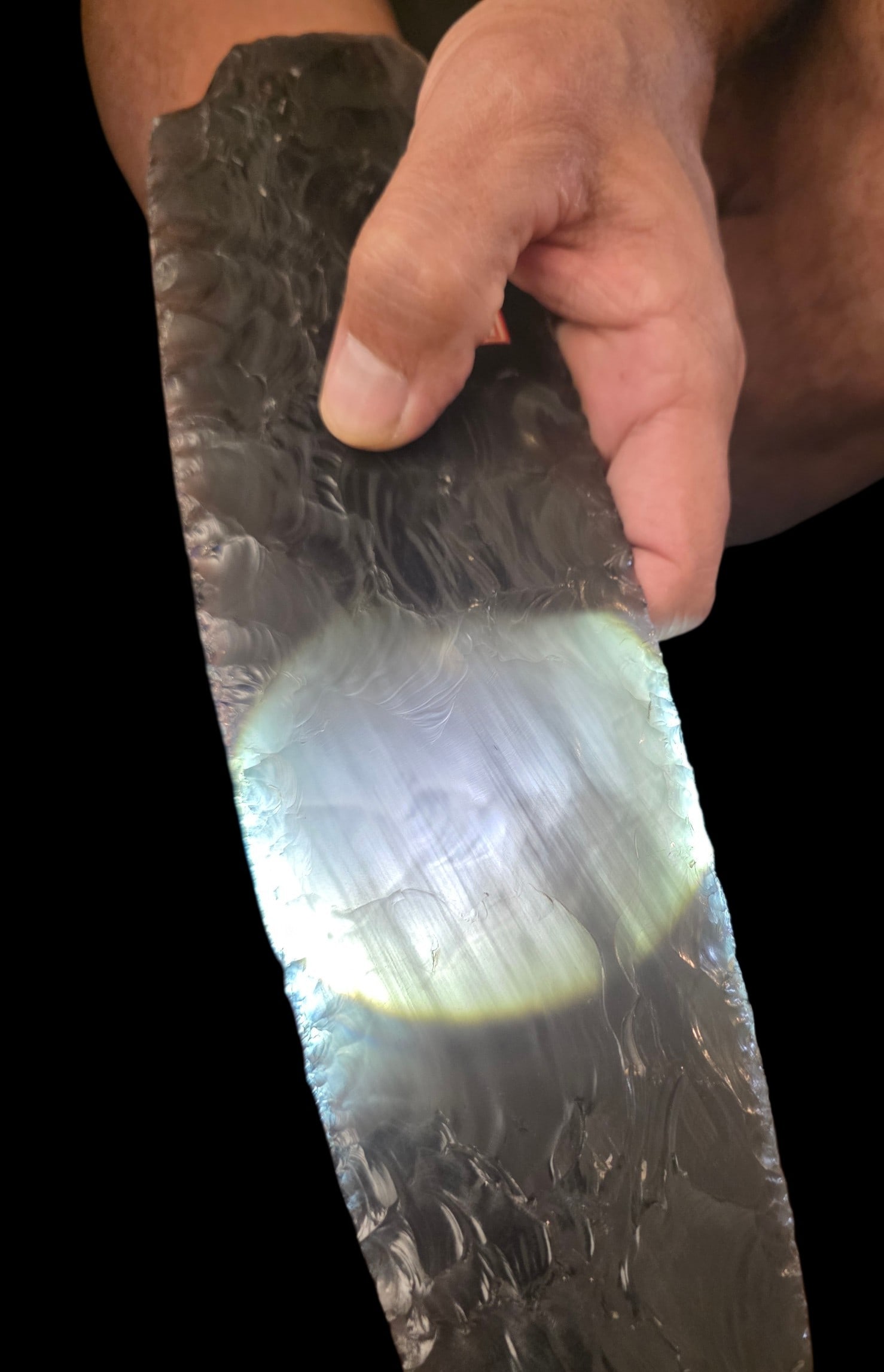 Monumental Obsidian Wealth Blade Ancient Native American - 5