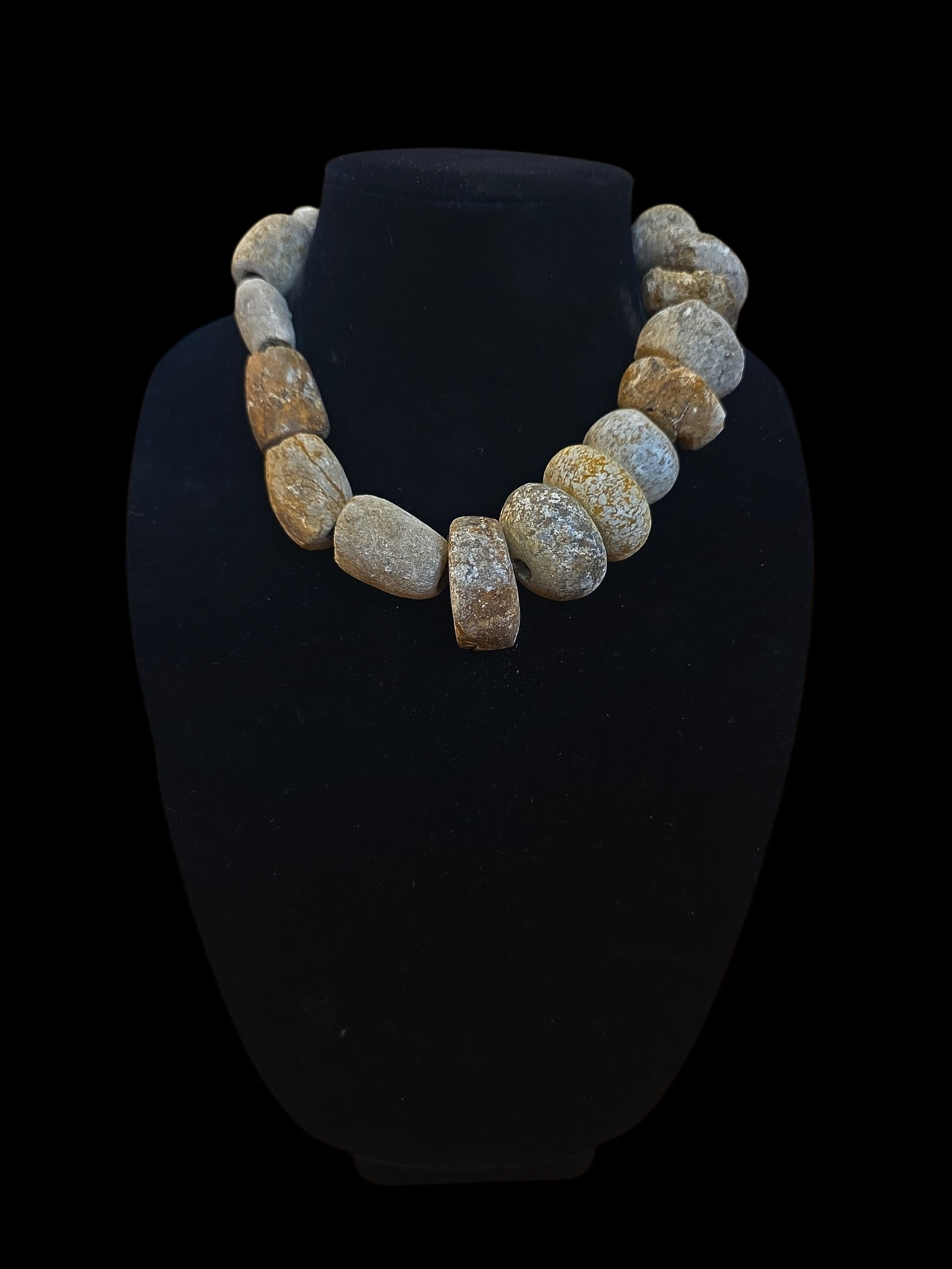 Pre-Columbian Mayan Calcified Beaded Necklace (1 of 3)