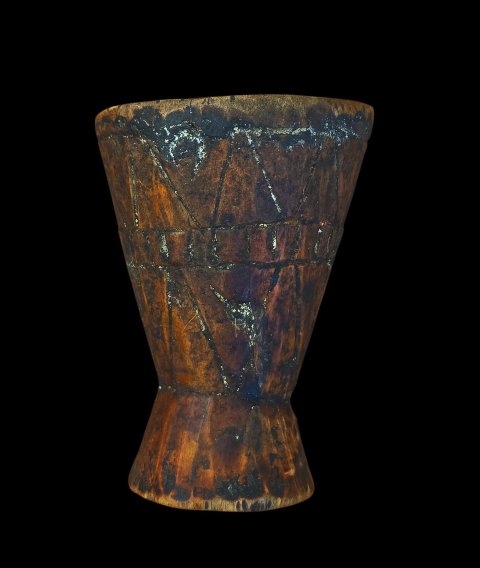 Pre-Columbian Carved Wood Kero Cup Polychrome (1 of 4)