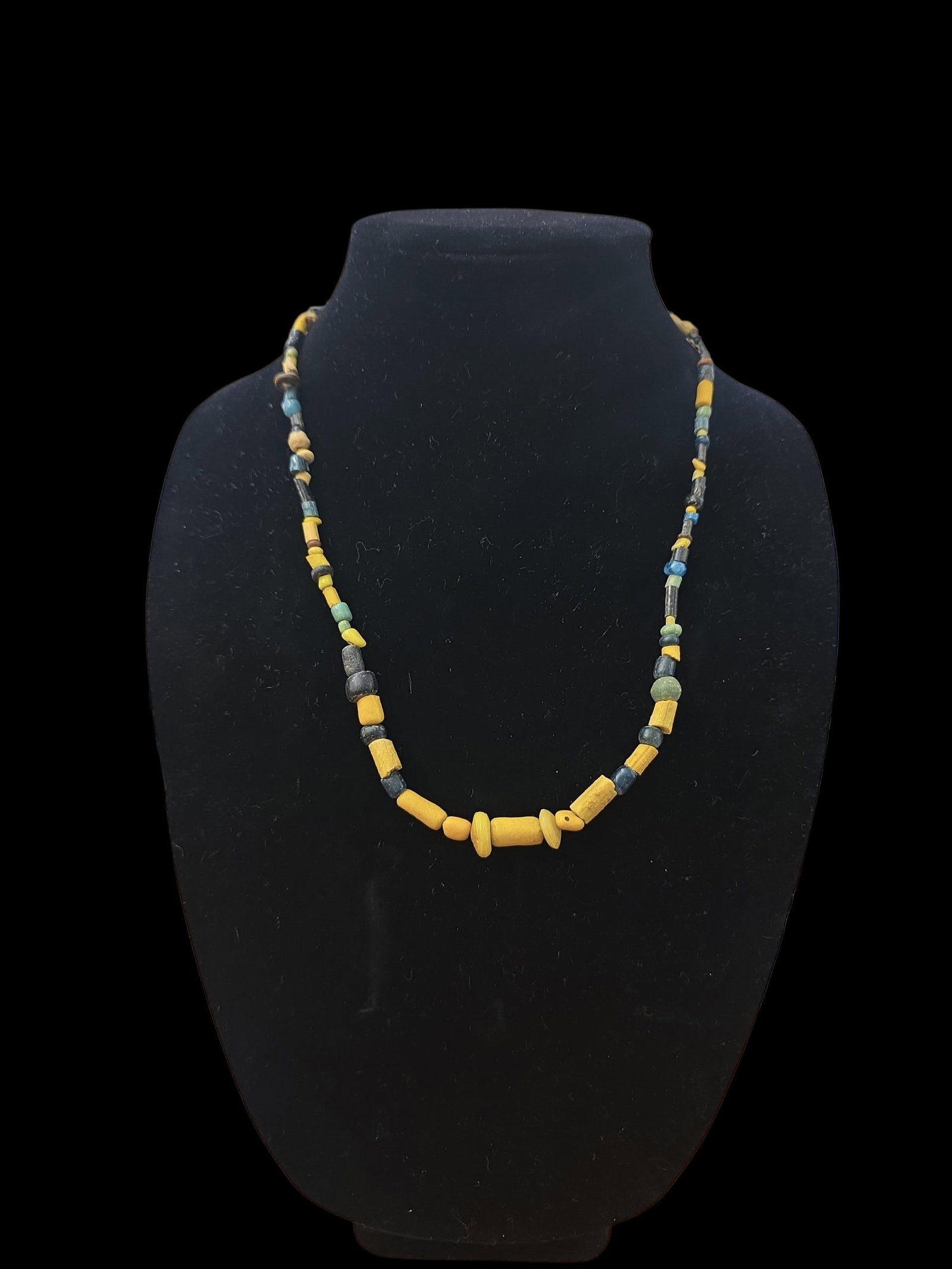 Ancient Fiance Bead Necklace, Egyptian (1 of 2)