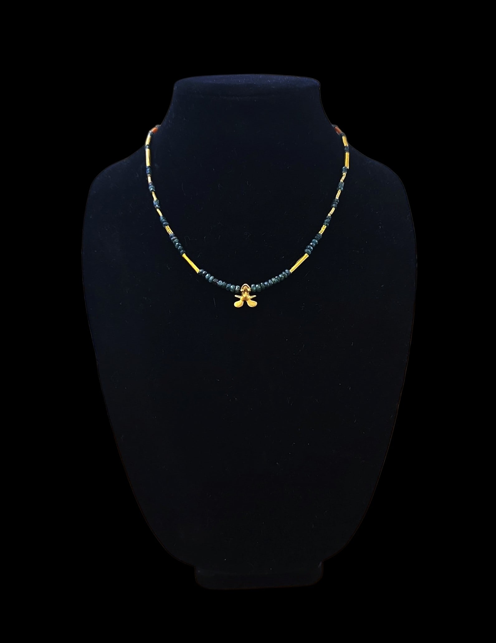 Pre-Columbian Gold Panamanian Frog Beaded Necklace (1 of 6)