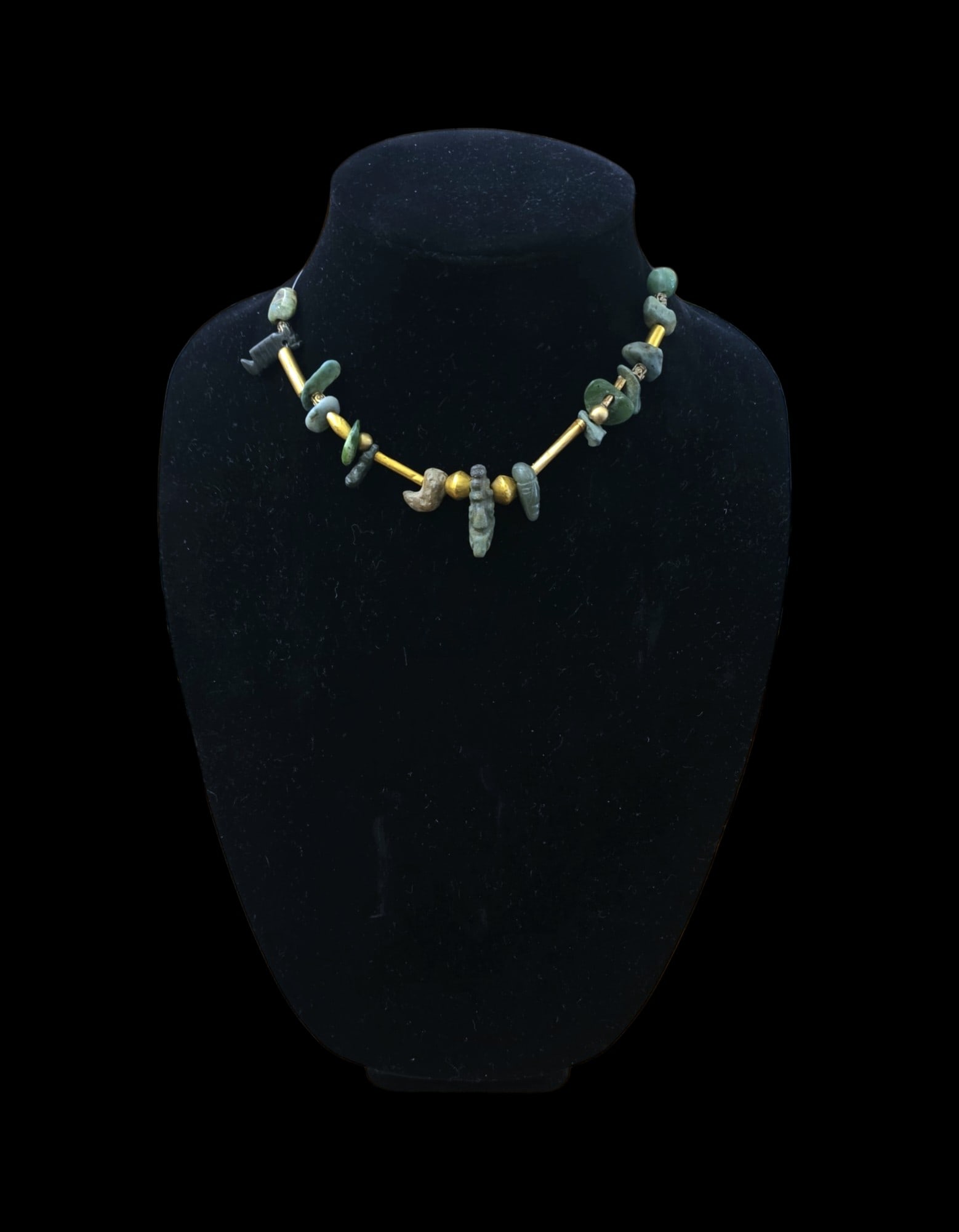 Pre-Columbian Jade And Gold Bead Collection (1 of 5)