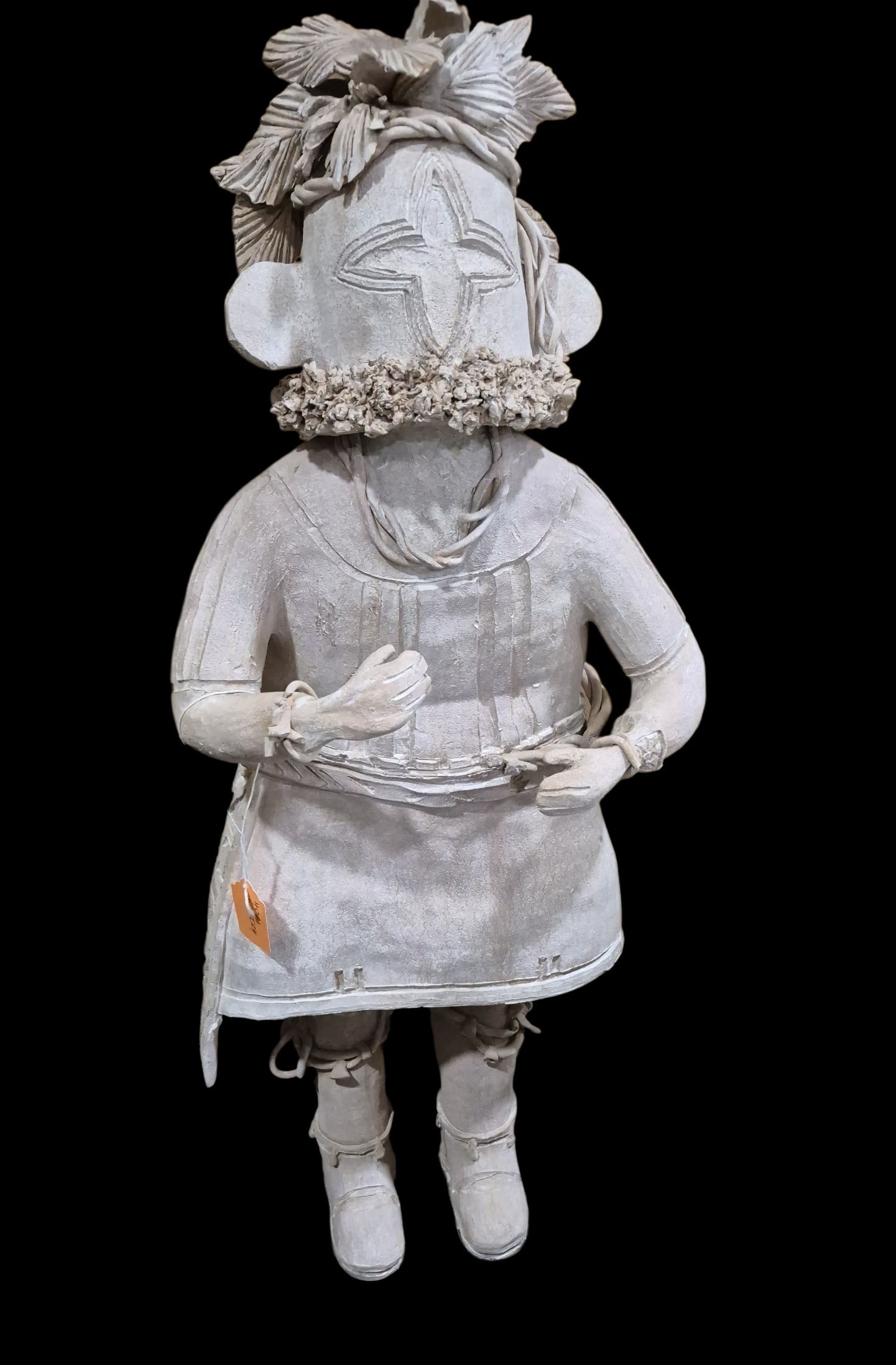 Large Native American Ceramic Kachina Doll, Signed By Artist (1 of 6)