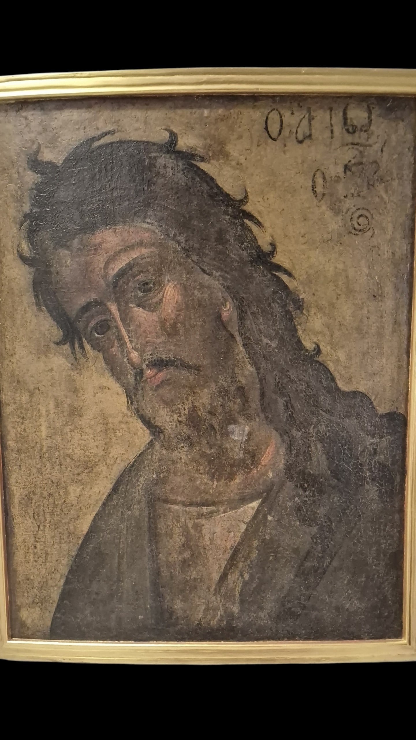 16Th Century Oil On Canvas St. John The Baptist, Italo-Cretan School (1 of 9)