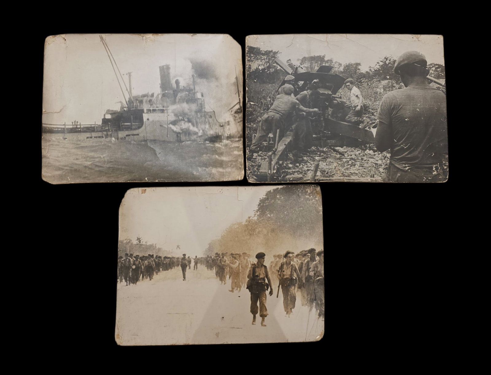 Cuban Revolution Historical Black And White Photographs, Original: 16" X 12" Cuban Revolution Historical Black And White Photographs, Original Black And White Photographs, Signed And Documented With Events On Back Of Photographs, These Are Original Archive