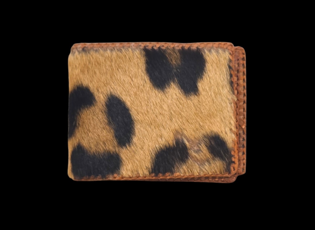 Antique Leopard Hair Taxidermy Wallet (1 of 4)