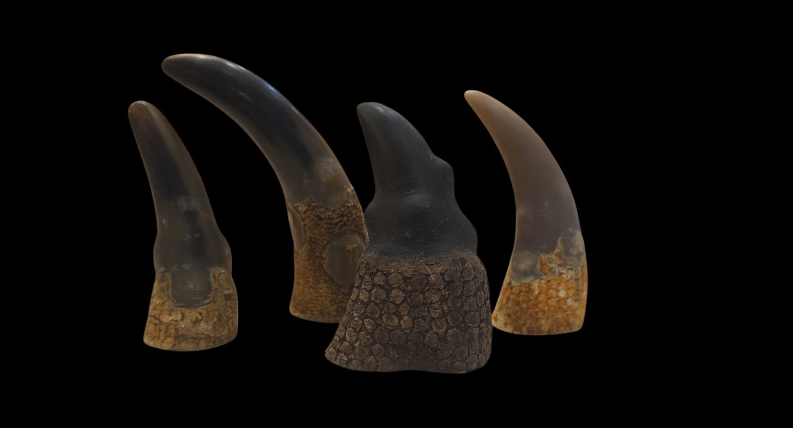 19Th Century Buffalo Horn Scholar Objects, Vietnam (1 of 3)