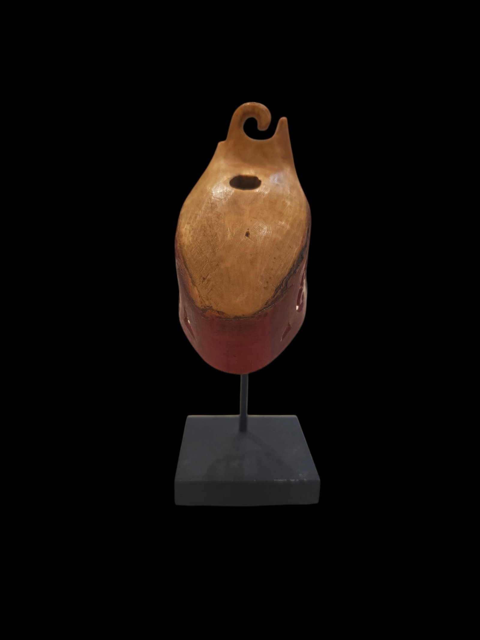 20Th Century Dayak Ear Ornament Carved From A Hornbill (1 of 4)