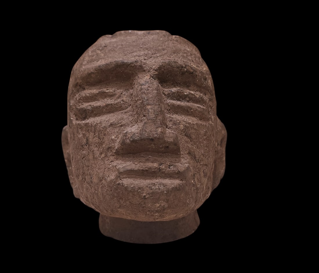 Pre-Columbian Costa Rican Stone Trophy Head (1 of 4)