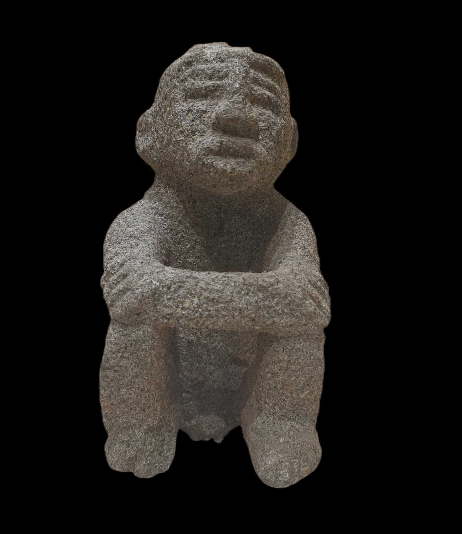 Pre-Columbian Seated Stone Figure, Sukia, Costa Rica (1 of 4)