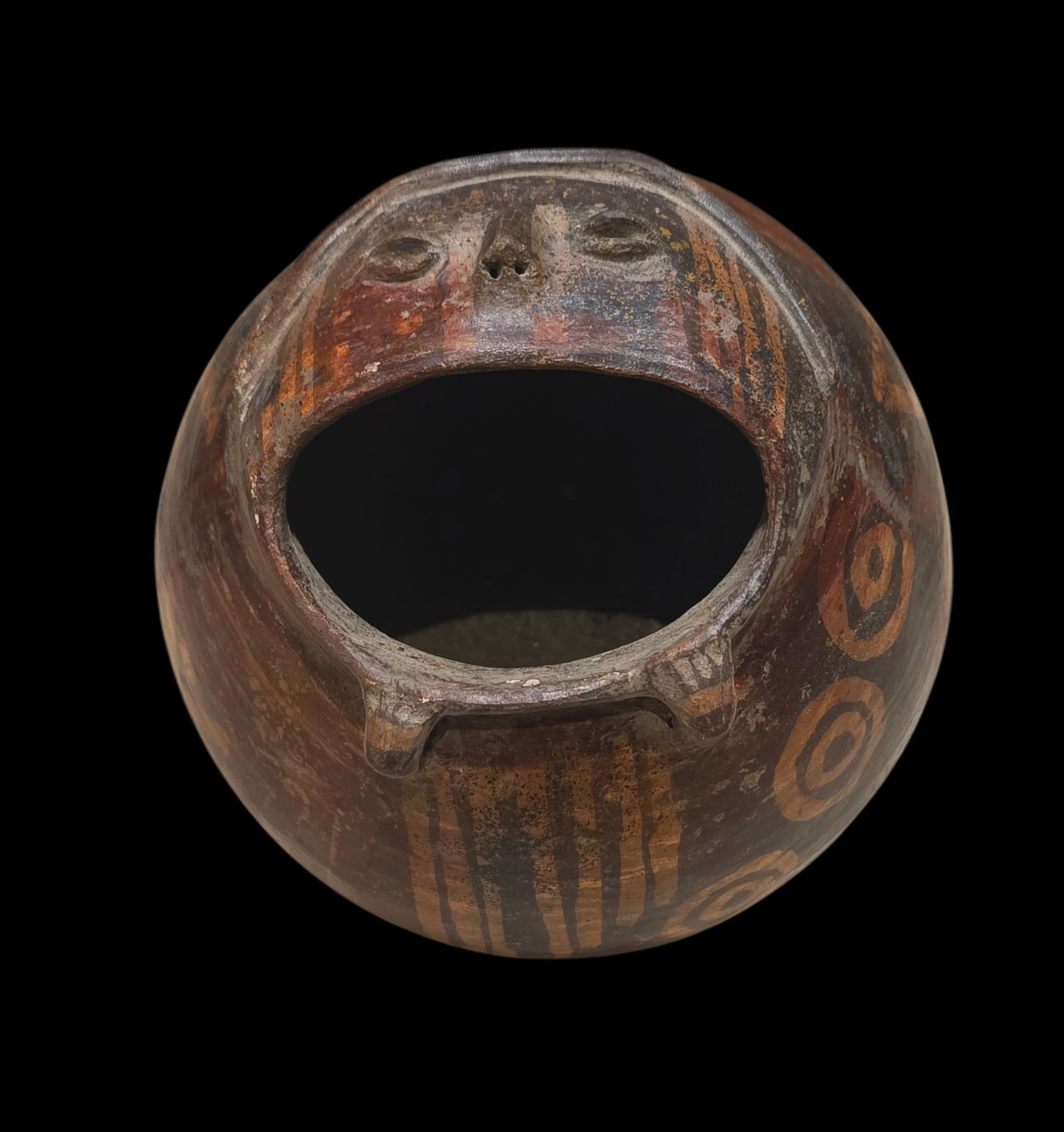 Pre-Columbian Polychrome Vessel Narino, Colombia (1 of 5)