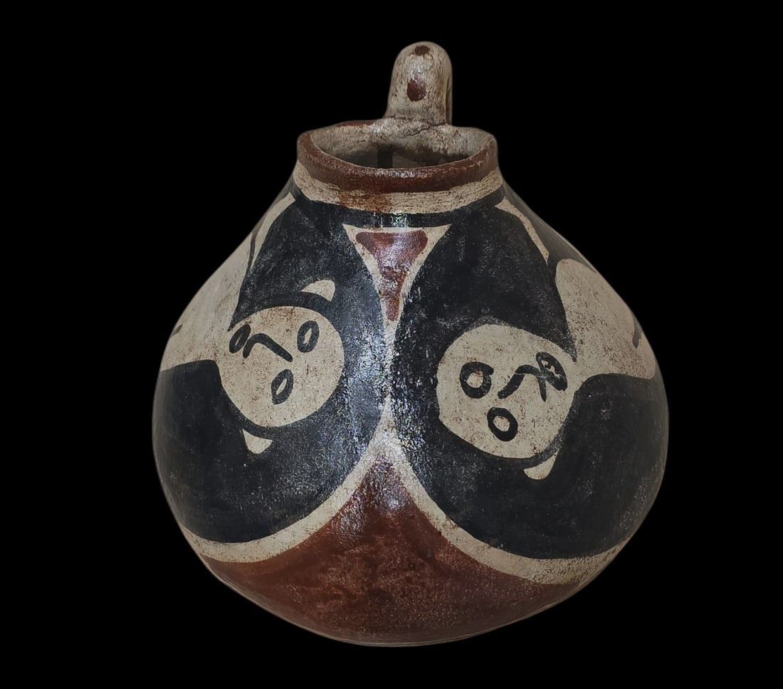 Pre-Columbian Polychrome Vessel, Mesoamerica (1 of 5)