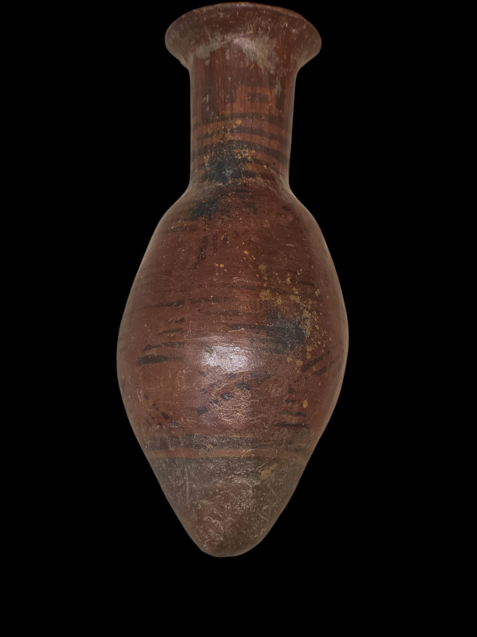 Pre-Columbian Quimbaya Ceremonial Vessel: 10.5" X 5.75" Pre-Columbian Quimbaya Ceremonial Vessel, Quimbaya Culture, Age Unknown