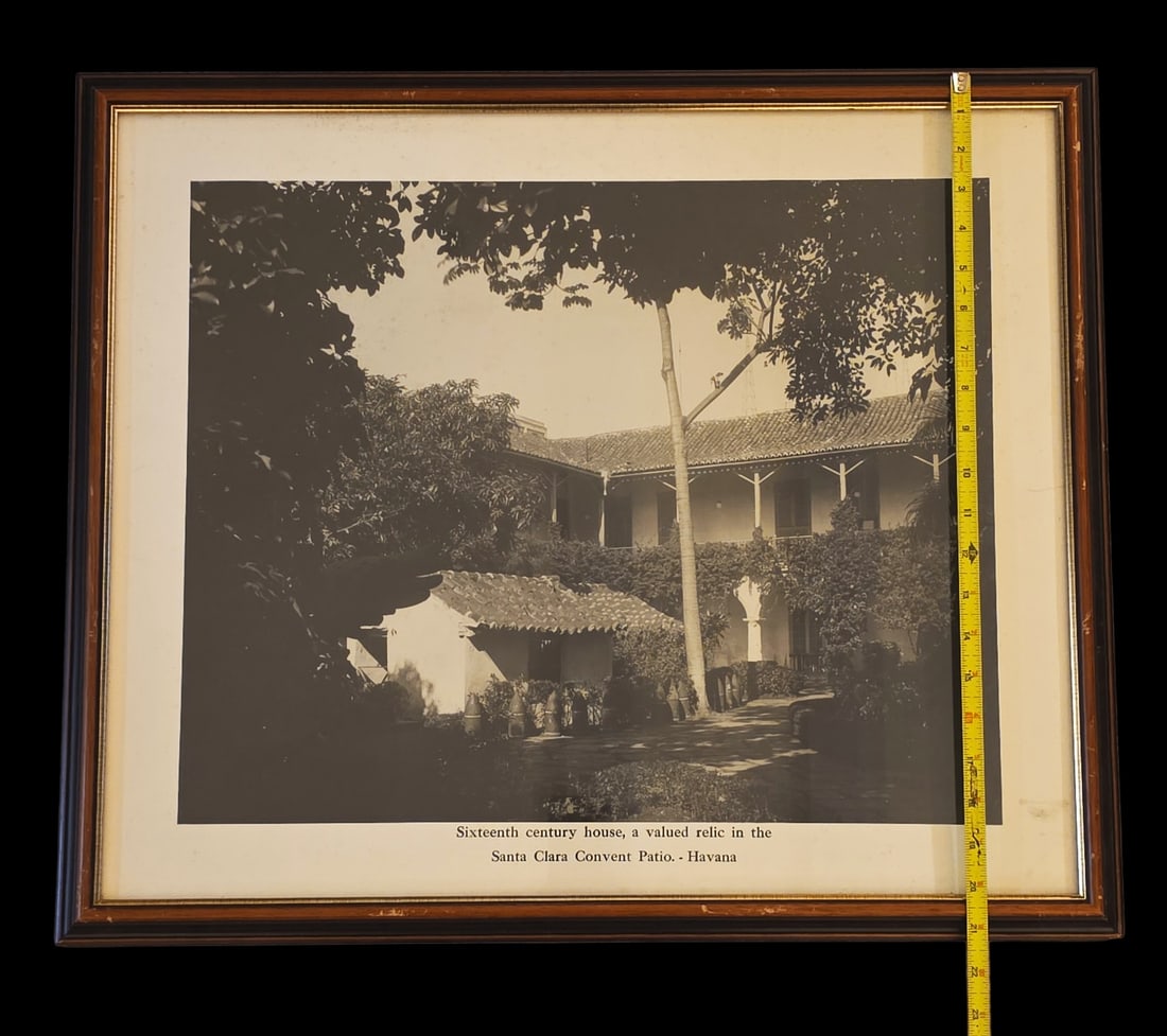 Vintage Black And White Photograph Of The Convent Of Santa Clara Havana Cuba (1 of 2)