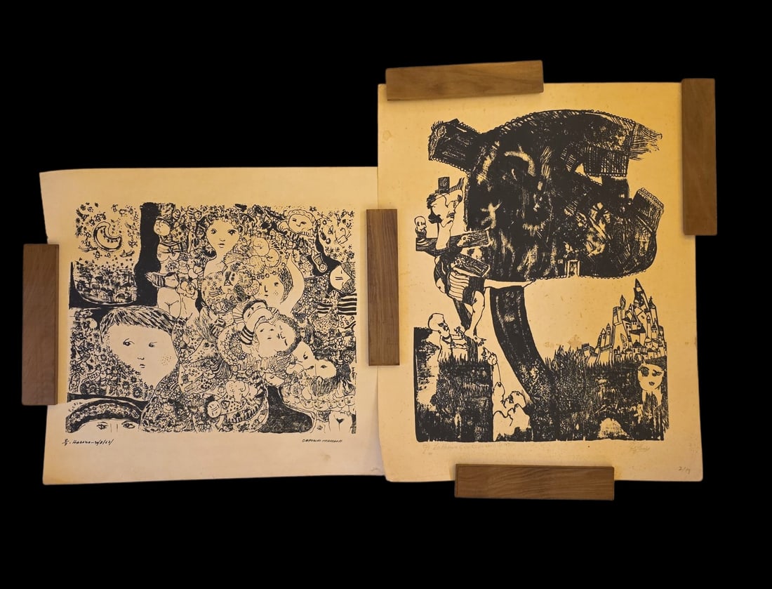 20Th Century Cuban Artist Lithographs (1 of 2)